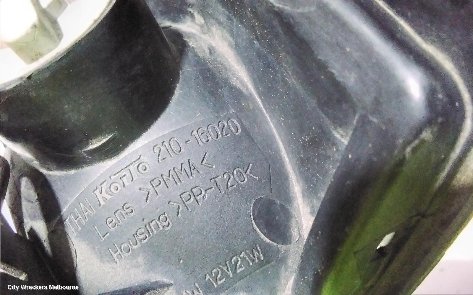 MAZDA BRAVO RIGHT INDICATOR/FOG/SIDE, CORNER LAMP, UTE, 02/1999 - 01/2001