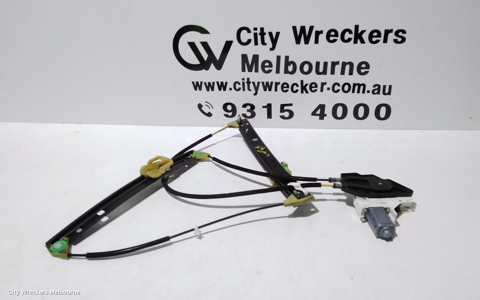 AUDI A1 RIGHT FRONT WINDOW REG/MOTOR, 8X, 5DR HATCH, 03/2012 - 10/2018