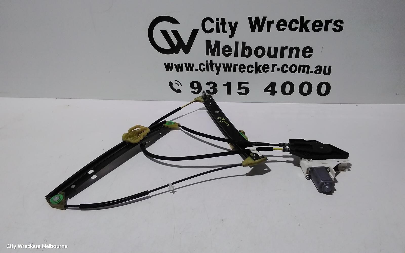 AUDI A1 RIGHT FRONT WINDOW REG/MOTOR, 8X, 5DR HATCH, 03/2012 - 10/2018
