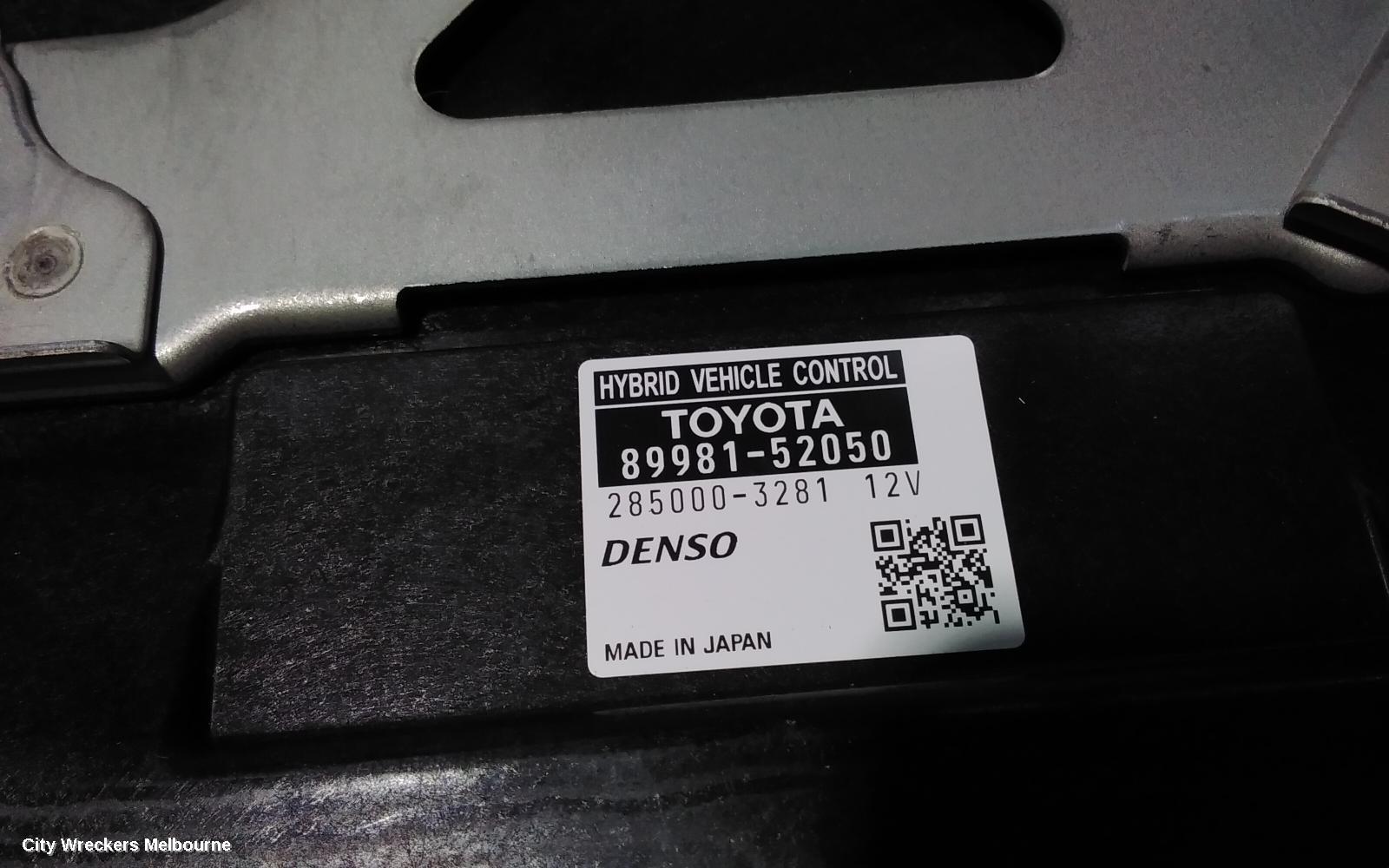 TOYOTA PRIUS ECU, NHP10R, ENGINE ECU, 1.5, PETROL, ECU ONLY, 12/2011 - 03/2020