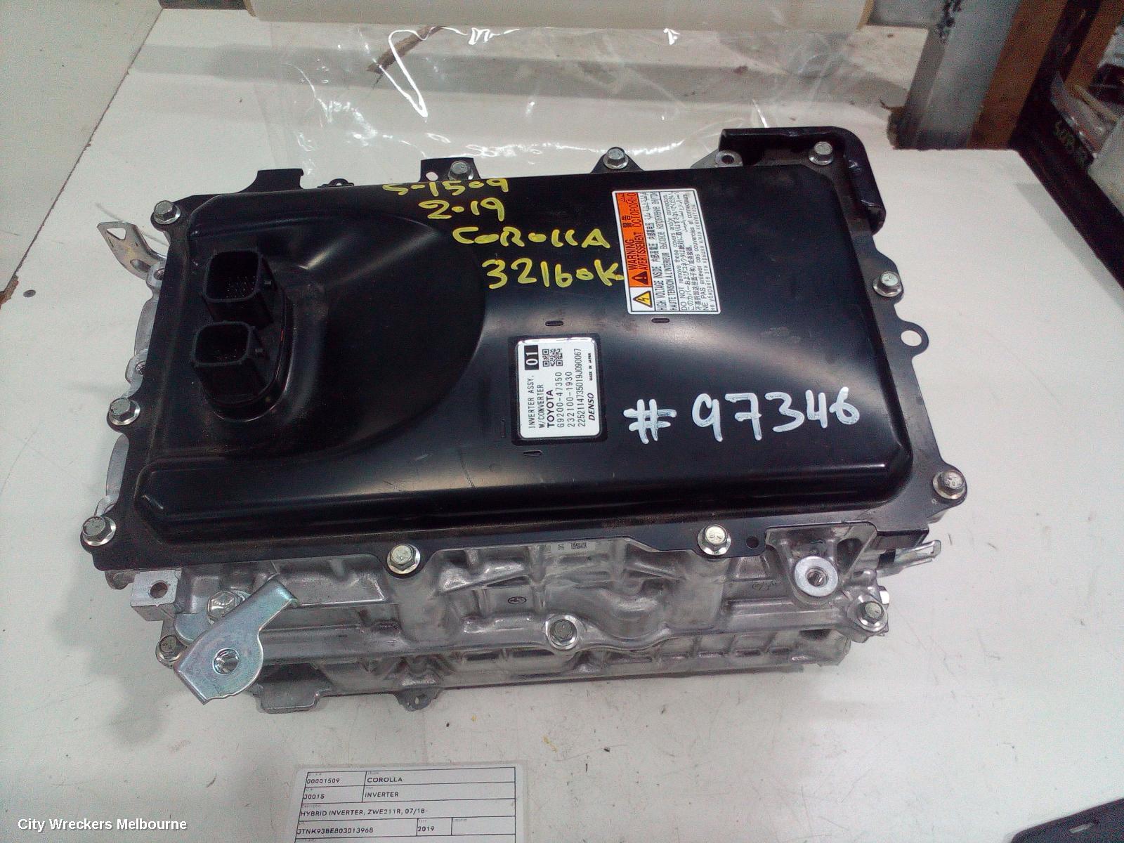 TOYOTA COROLLA INVERTER, HYBRID INVERTER, ZWE211R, 07/2018 ONWARDS