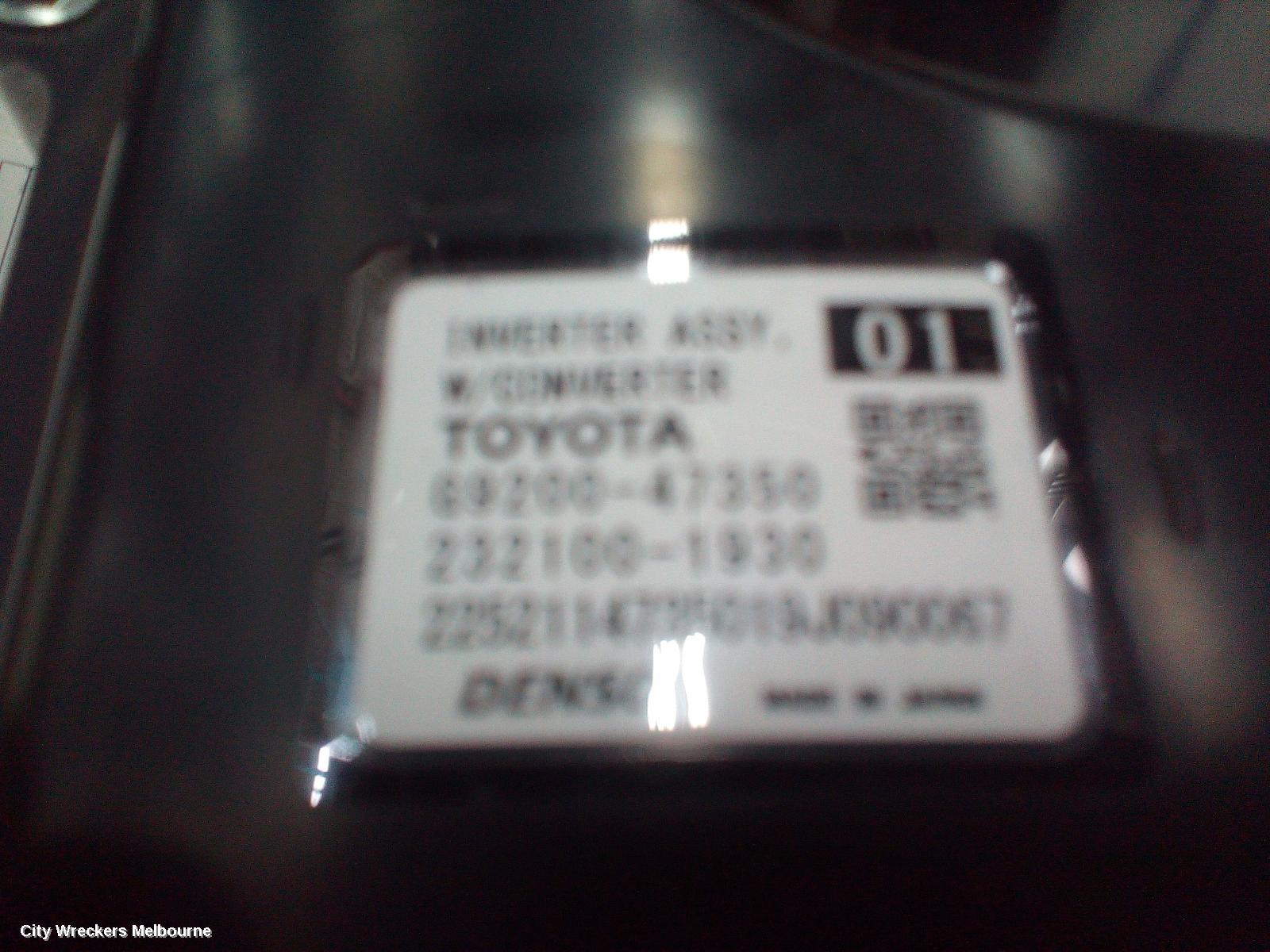 TOYOTA COROLLA INVERTER, HYBRID INVERTER, ZWE211R, 07/2018 ONWARDS