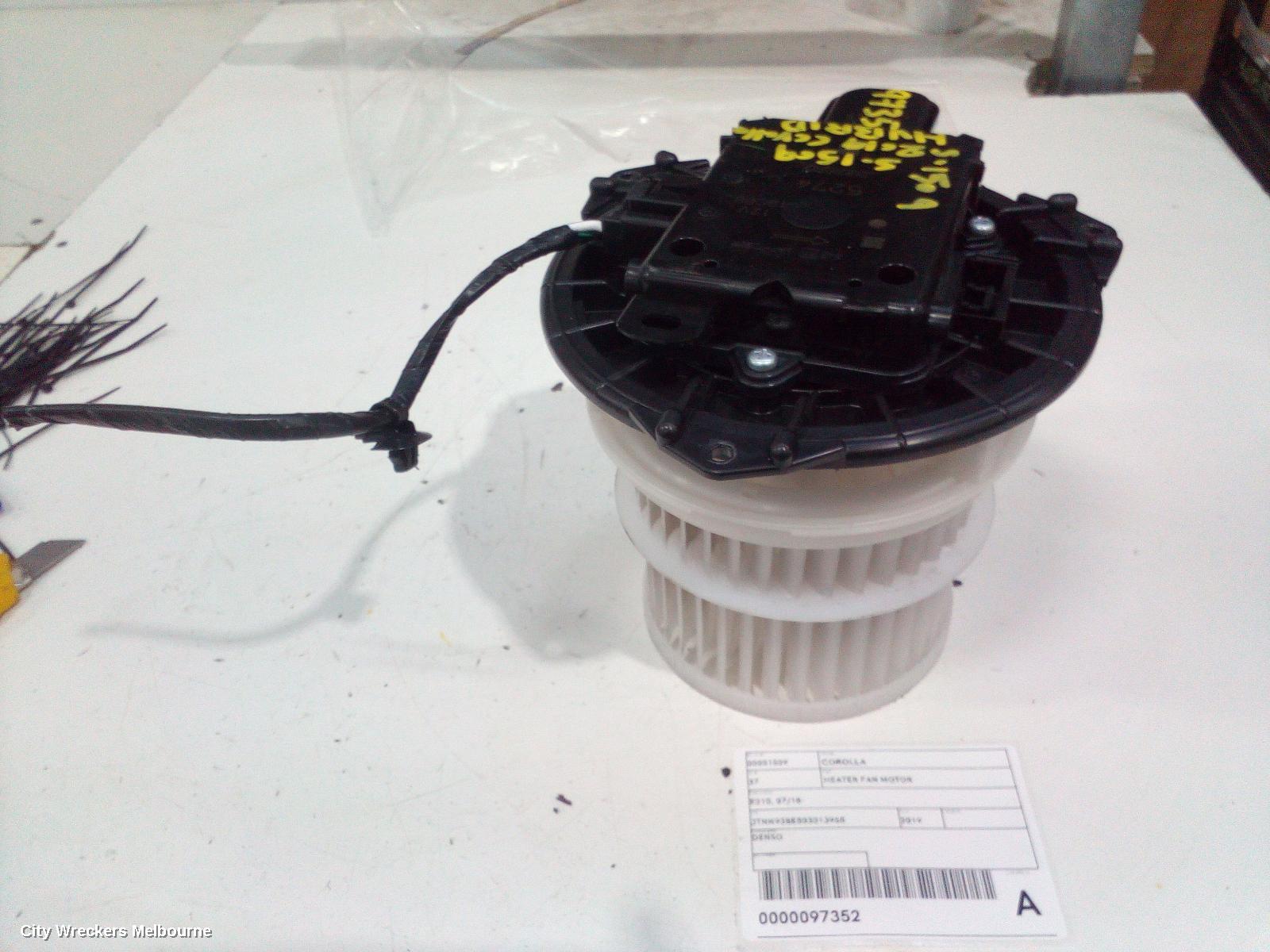TOYOTA COROLLA HEATER FAN MOTOR, E210, 07/2018 ONWARDS