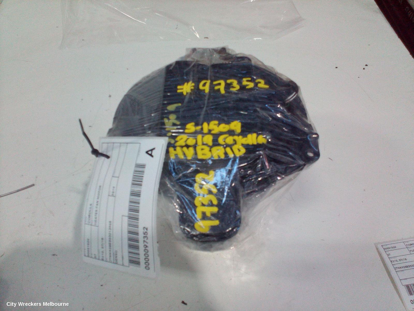 TOYOTA COROLLA HEATER FAN MOTOR, E210, 07/2018 ONWARDS