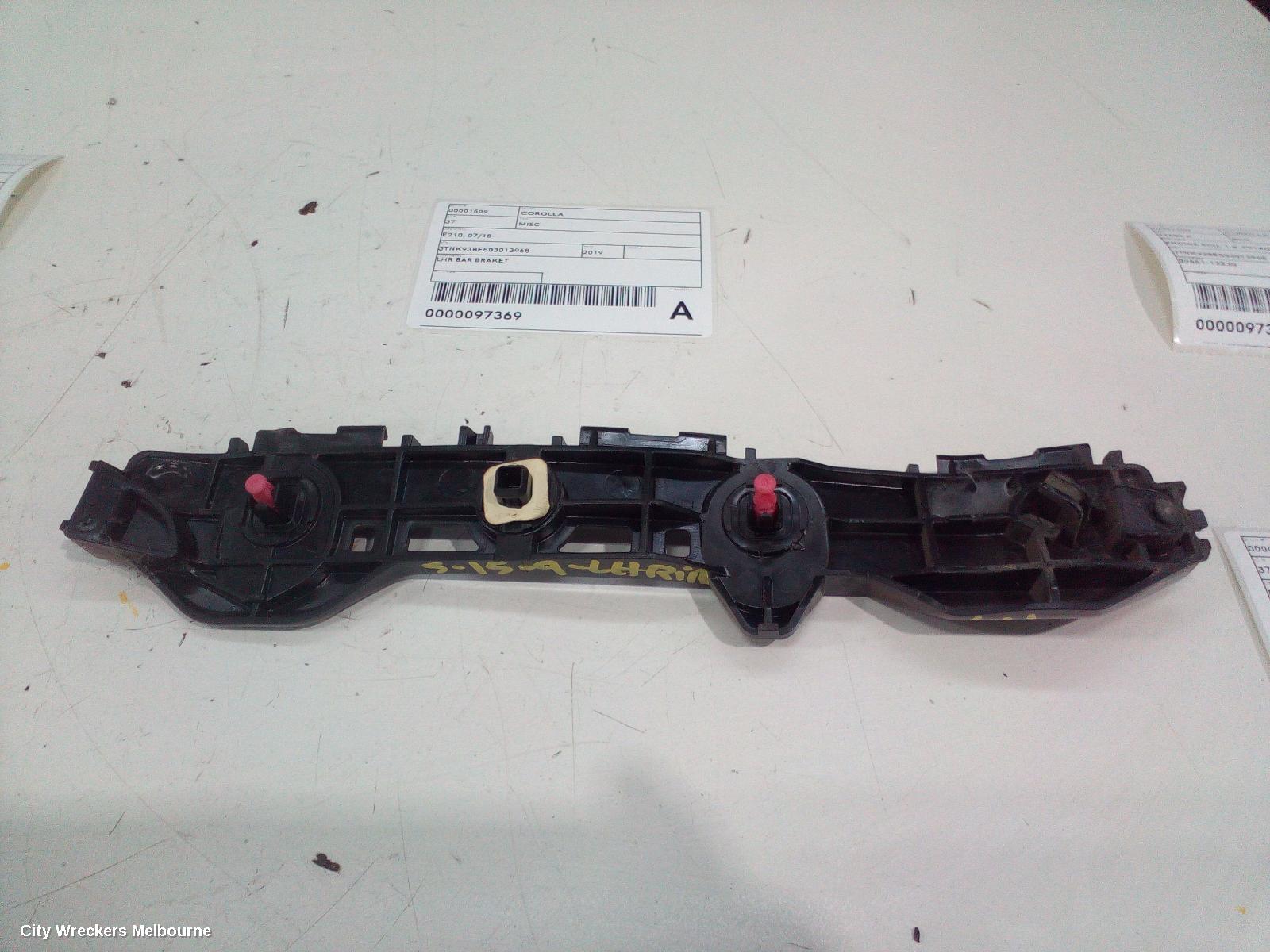 TOYOTA COROLLA, E210, 07/2018 ONWARDS, LHR BAR BRAKET: 97369