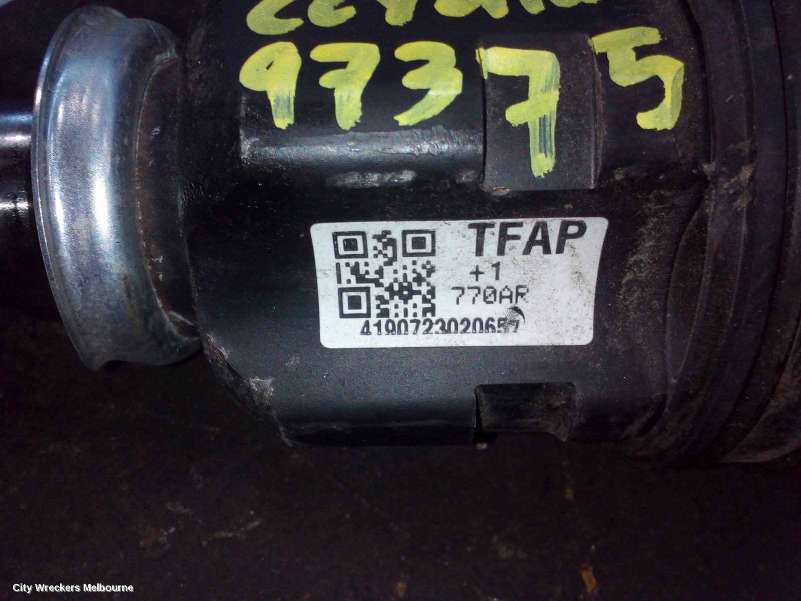 TOYOTA COROLLA RIGHT DRIVESHAFT, AUTO T/M, PETROL, 1.8, 2ZR-FXE, HYBRID, ZWE211R, 07/2018 ONWARDS