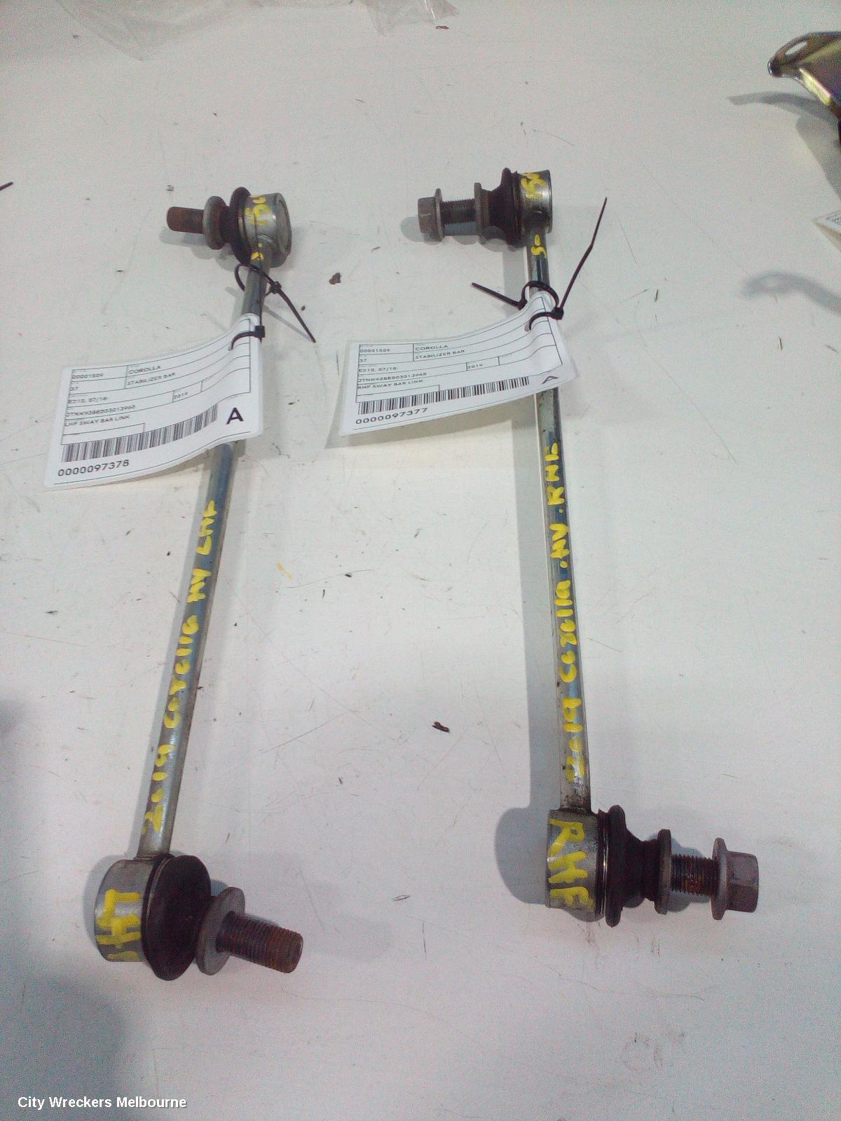 TOYOTA COROLLA STABILISER BAR, E210, HATCH, 07/2018 ONWARDS