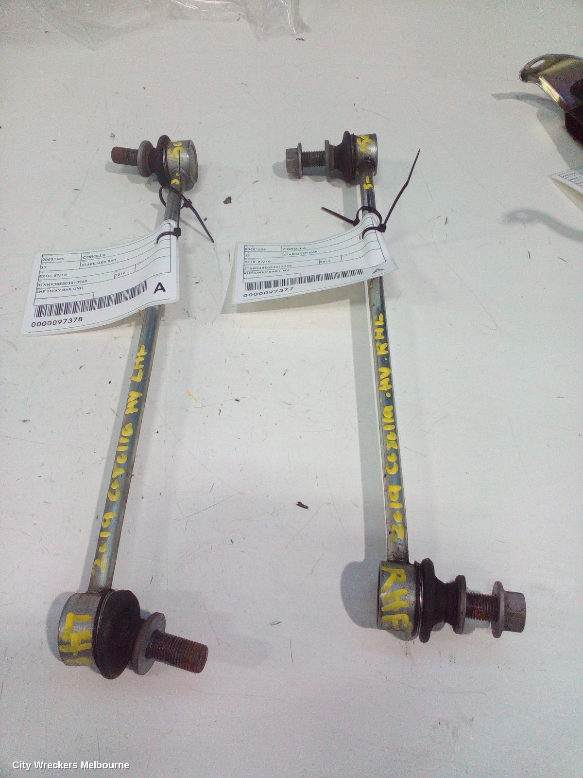 TOYOTA COROLLA STABILISER BAR, E210, HATCH, 07/2018 ONWARDS