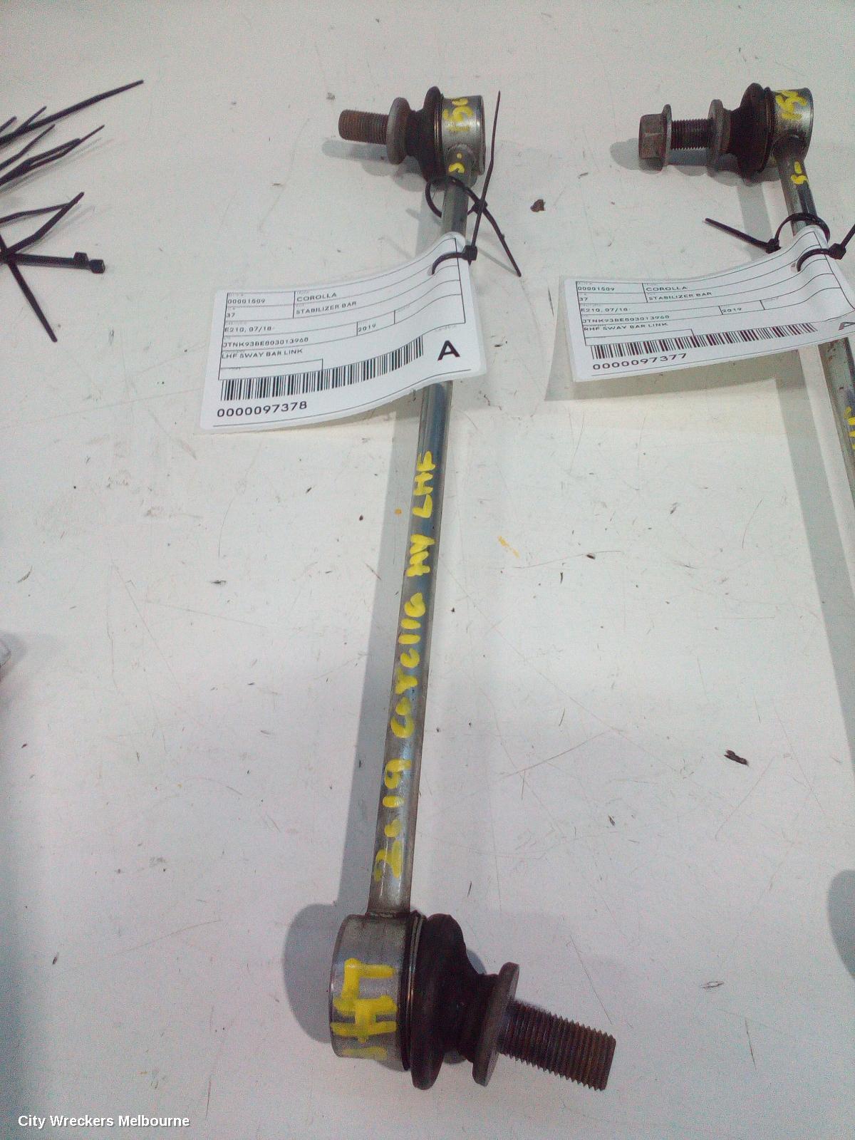 TOYOTA COROLLA STABILISER BAR, E210, HATCH, 07/2018 ONWARDS