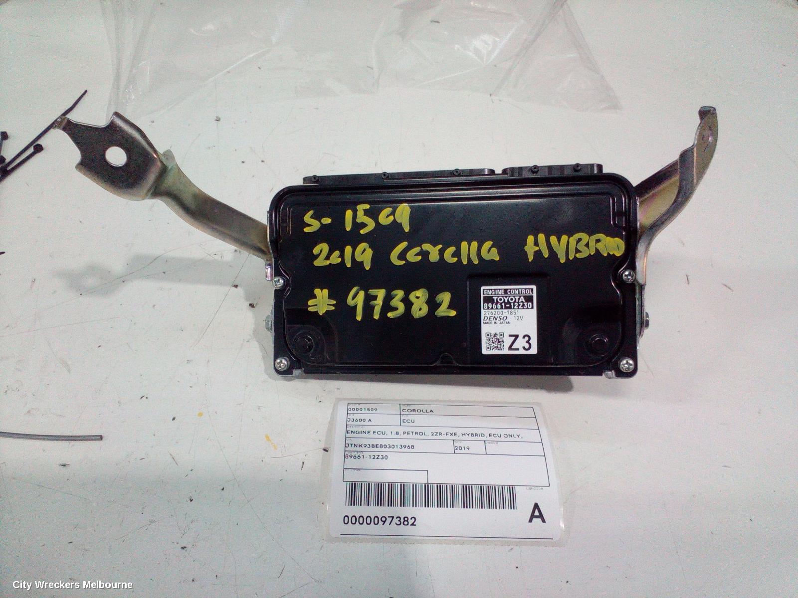 TOYOTA COROLLA ECU, ENGINE ECU, 1.8, PETROL, 2ZR-FXE, HYBRID, ECU ONLY, ZWE211R, 07/2018 ONWARDS