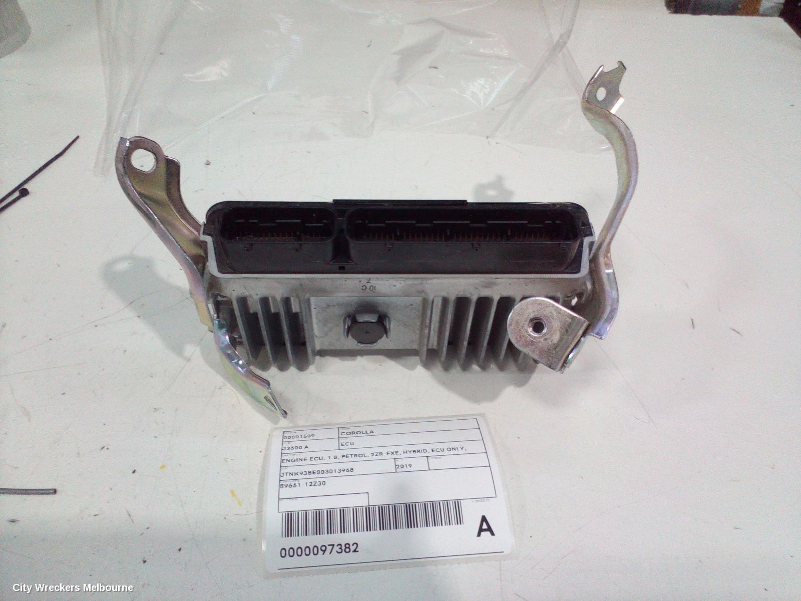 TOYOTA COROLLA ECU, ENGINE ECU, 1.8, PETROL, 2ZR-FXE, HYBRID, ECU ONLY, ZWE211R, 07/2018 ONWARDS