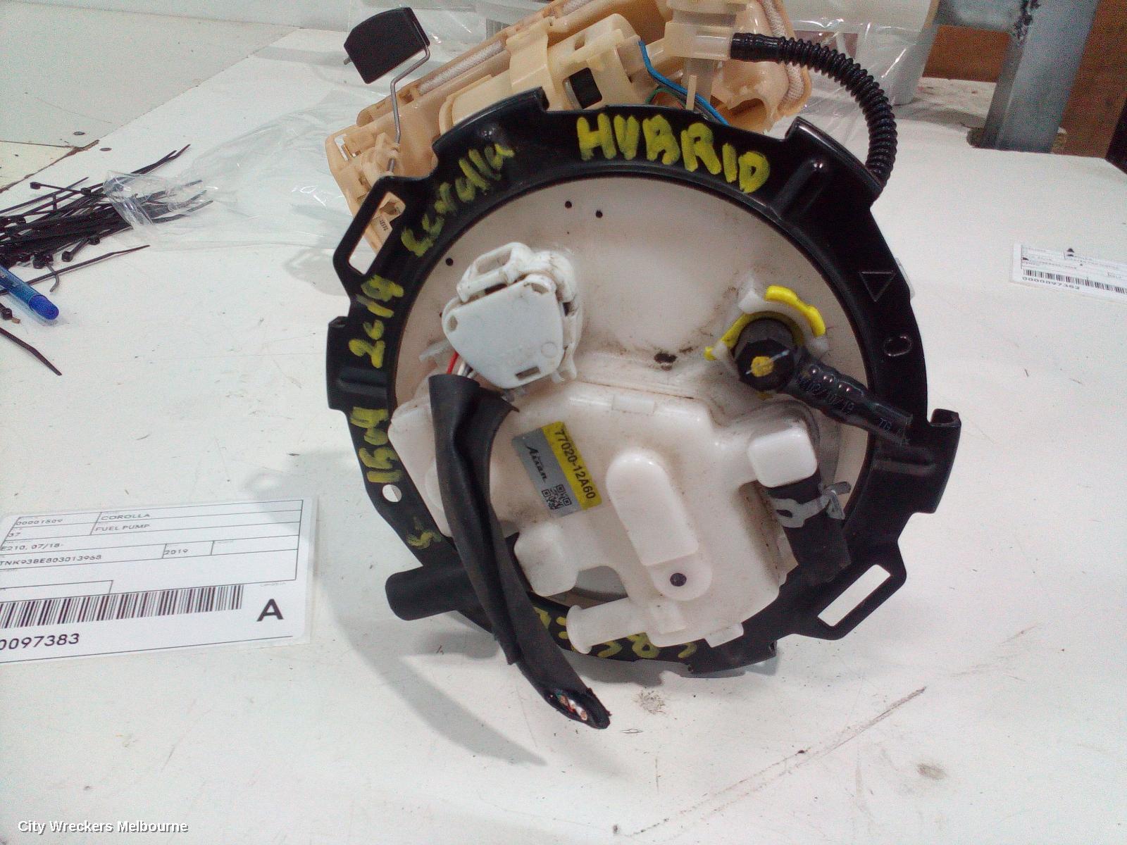 TOYOTA COROLLA FUEL PUMP, E210, 07/2018 ONWARDS