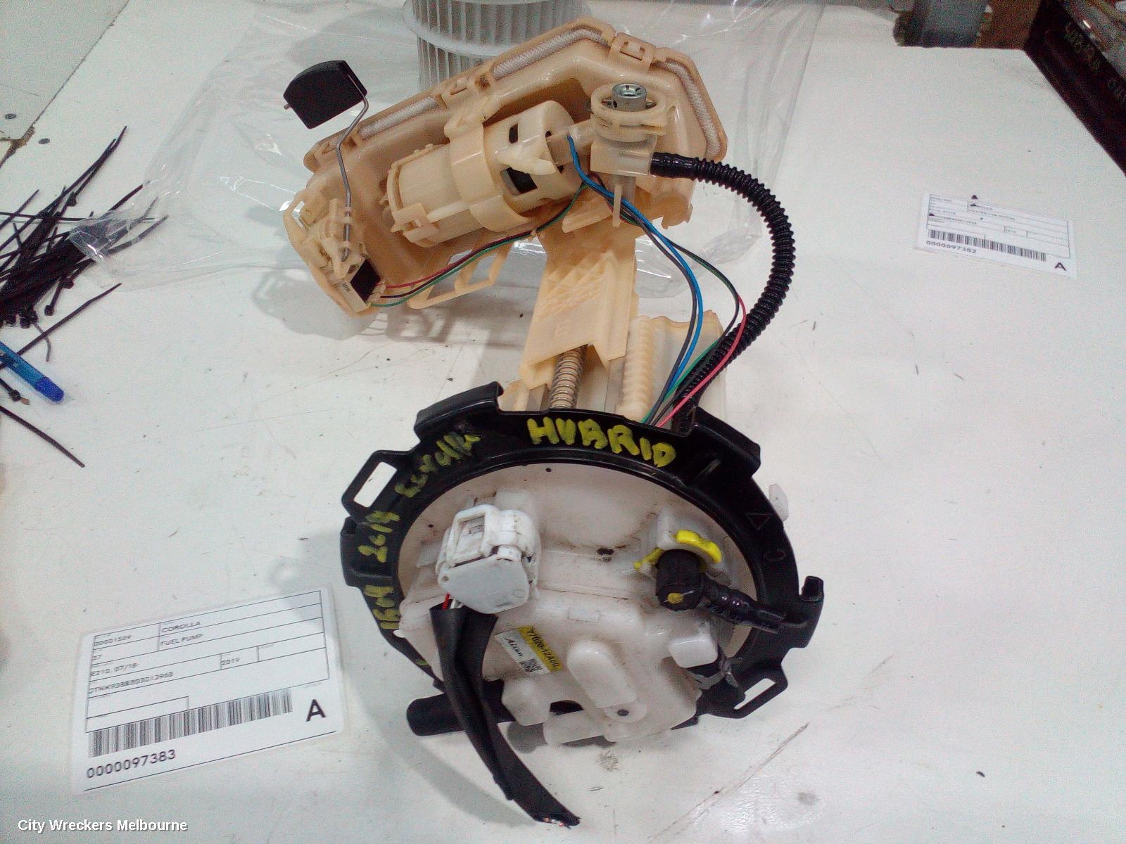 TOYOTA COROLLA FUEL PUMP, E210, 07/2018 ONWARDS