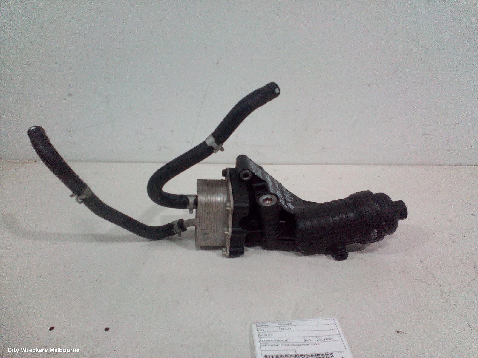 KIA STINGER COOLER, TRANSMISSION OIL COOLER, PETROL, 3.3, G6DP, TWIN TURBO, CK, 06/2017 - 04/2023