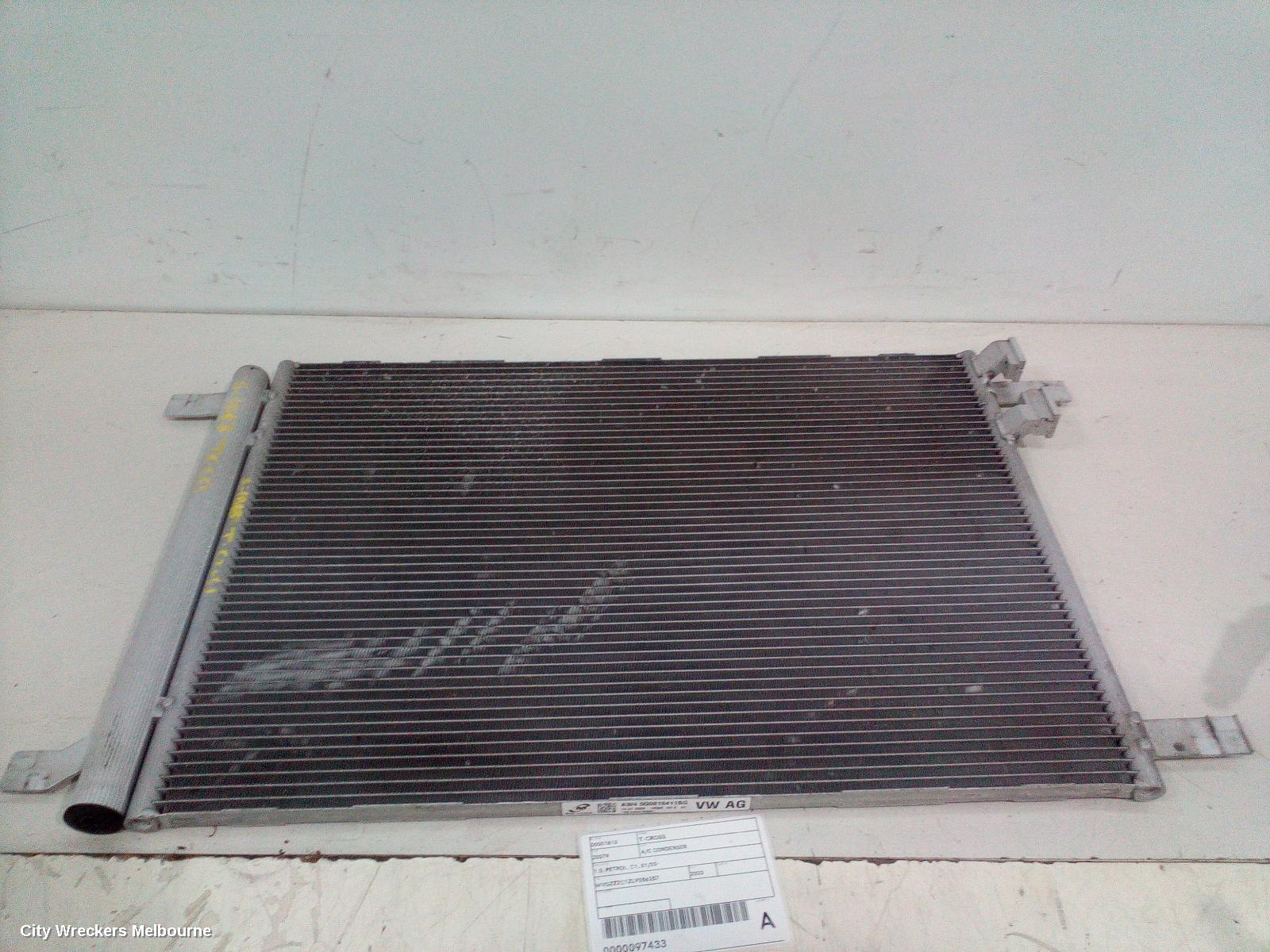 VOLKSWAGEN T-CROSS A/C CONDENSER, 1.0, PETROL, C1, 01/2020 ONWARDS