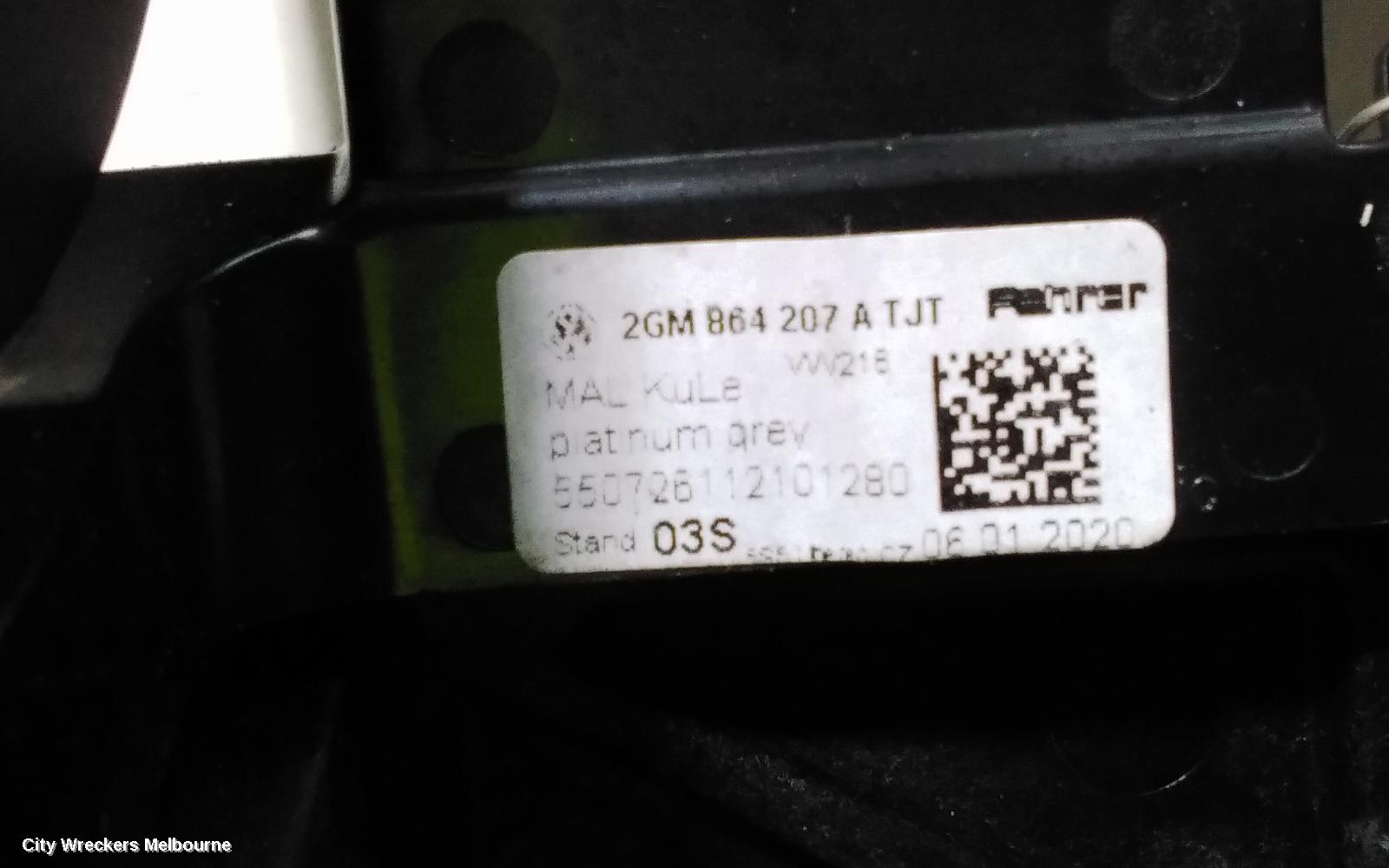 VOLKSWAGEN T-CROSS CONSOLE, C1, 01/2020 ONWARDS