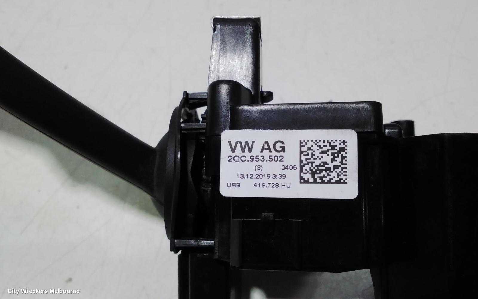 VOLKSWAGEN T-CROSS COMBINATION SWITCH, COMBINATION SWITCH ASSY, P/N 2Q0953502, C1, 01/2020 ONWARDS