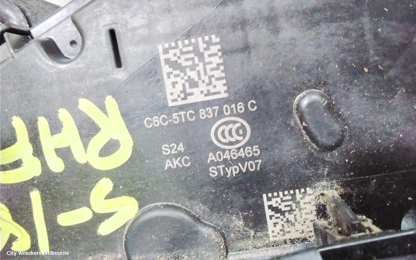 VOLKSWAGEN T-CROSS DOOR/BOOT/GATE LOCK, RH FRONT, C1, 01/2020 ONWARDS