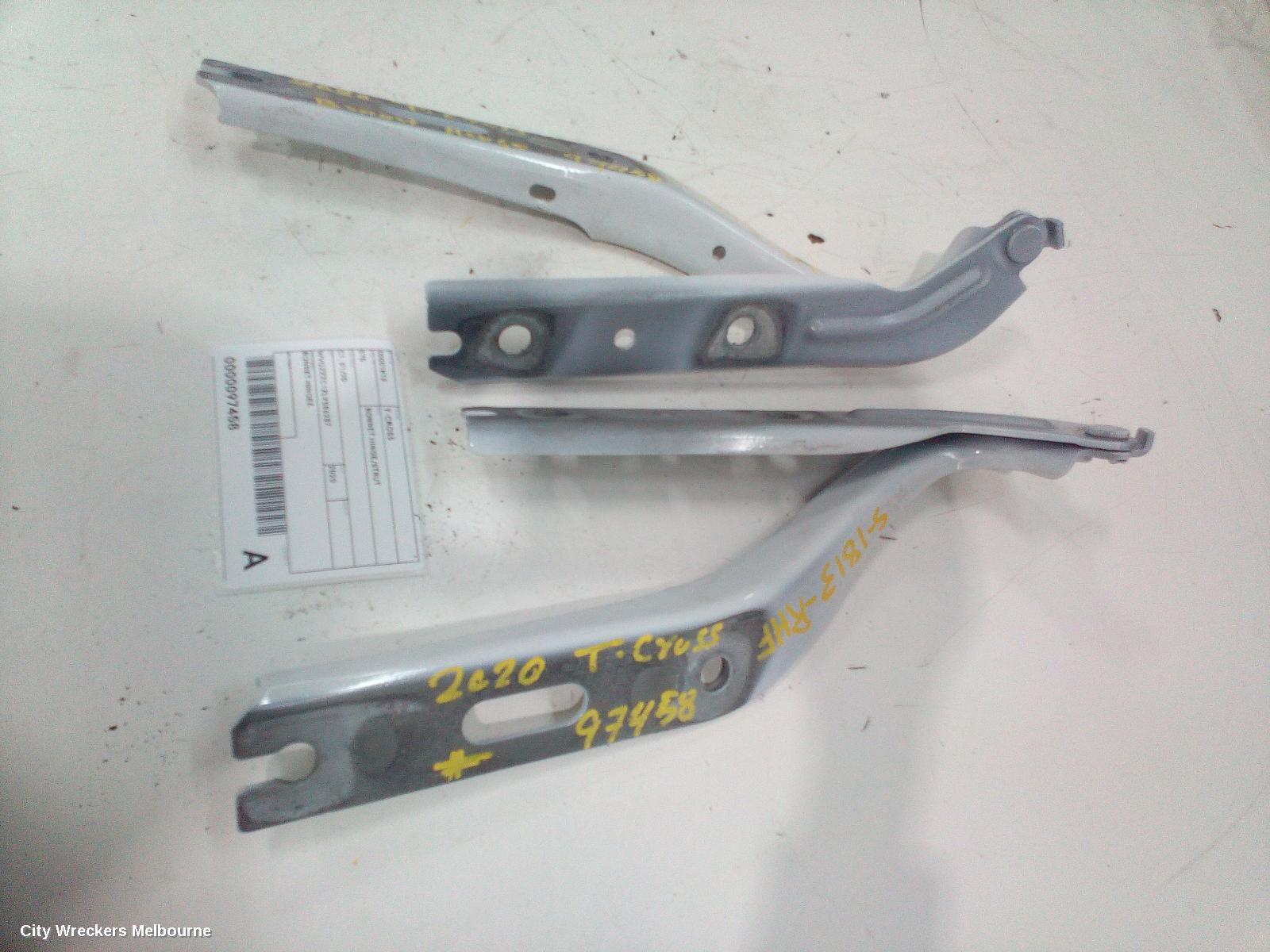 VOLKSWAGEN T-CROSS BONNET HINGE/STRUT, C1, 01/2020 ONWARDS