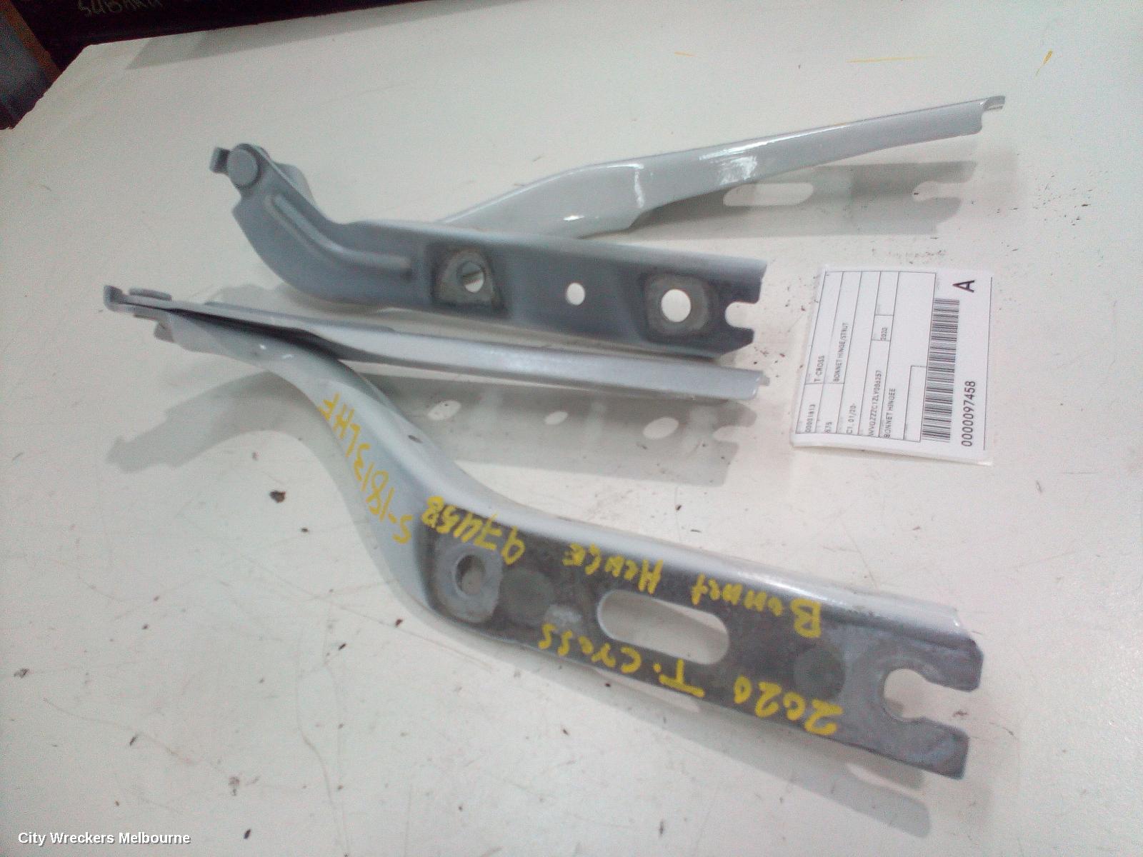 VOLKSWAGEN T-CROSS BONNET HINGE/STRUT, C1, 01/2020 ONWARDS