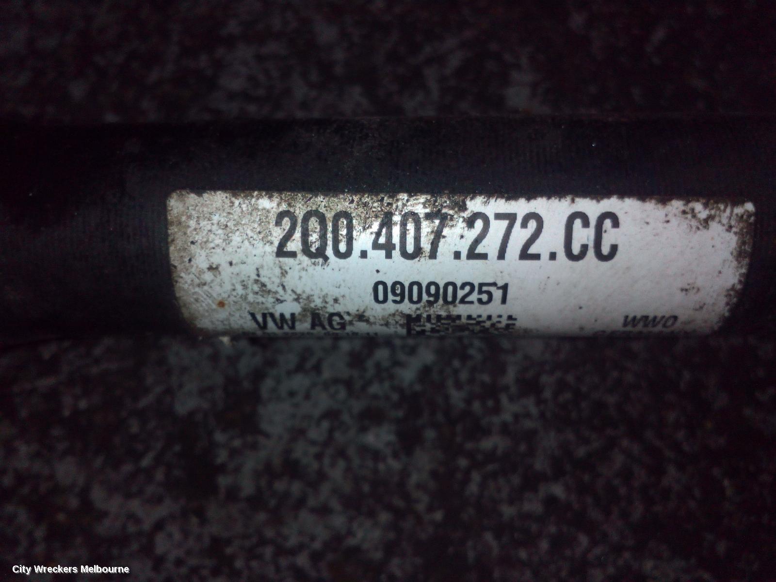 VOLKSWAGEN T-CROSS RIGHT DRIVESHAFT, FRONT, PETROL, 1.0, TURBO, DKJA/DXUA CODE, C1, 01/2020 ONWARDS
