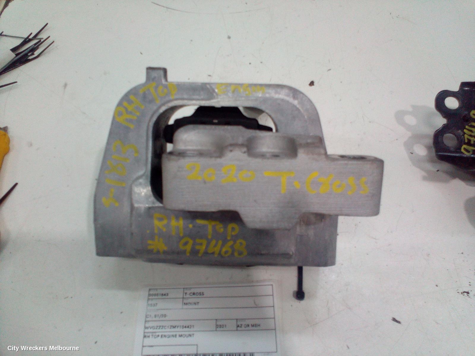 VOLKSWAGEN T-CROSS MOUNT, C1, 01/2020 ONWARDS