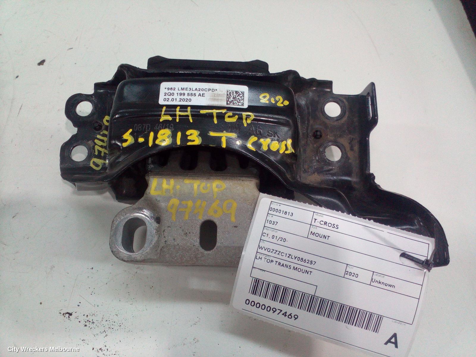 VOLKSWAGEN T-CROSS MOUNT, C1, 01/2020 ONWARDS