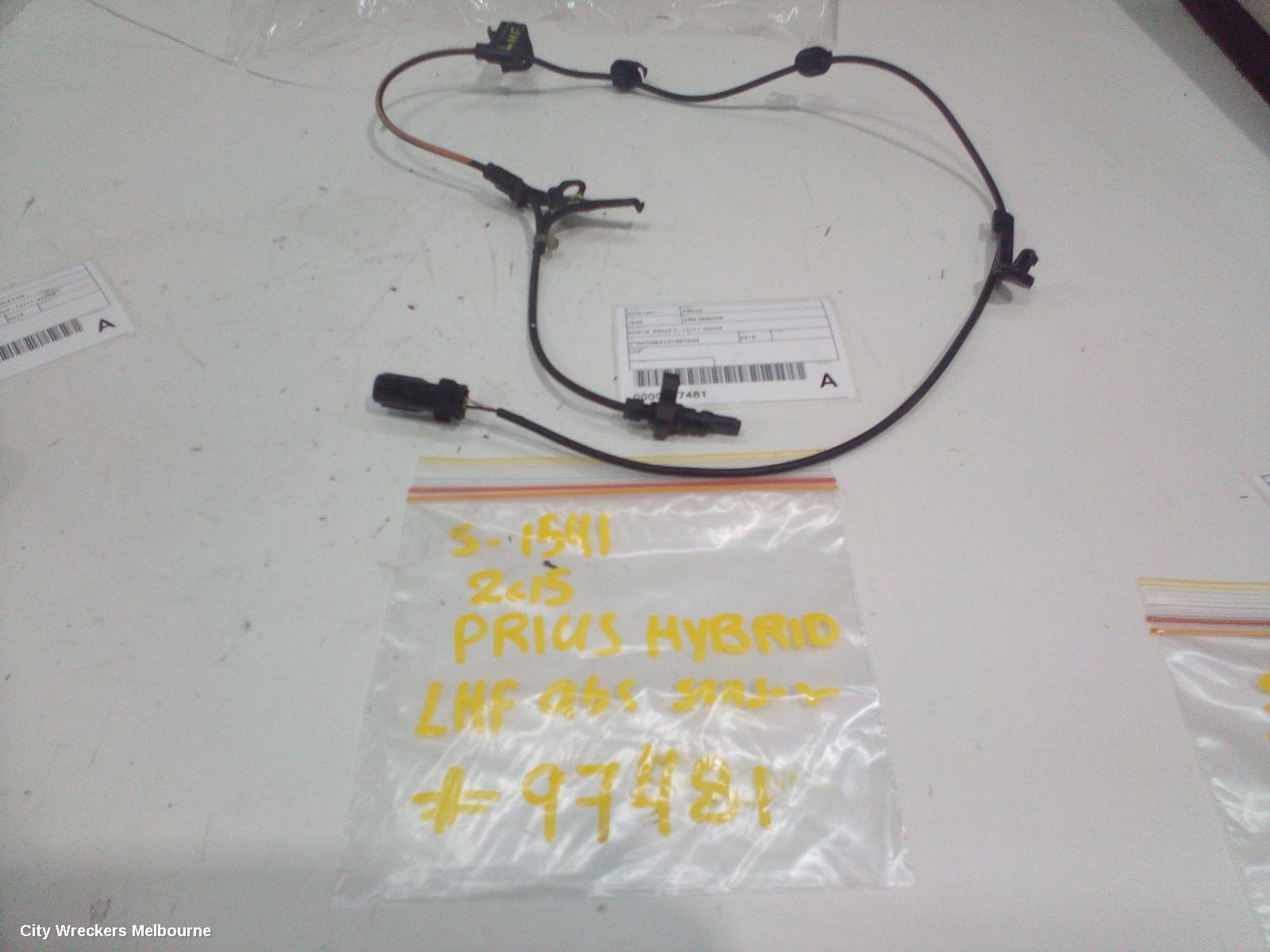 TOYOTA PRIUS ABS SENSOR, NHP10, LH FRONT, PRIUS C, 12/2011 - 03/2020