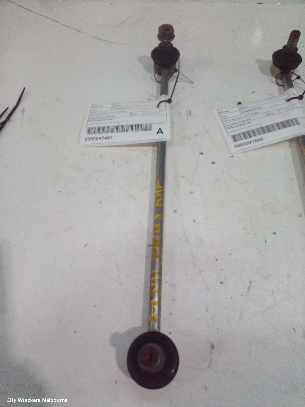 TOYOTA PRIUS STABILISER BAR, NHP10, PRIUS C, 12/2011 - 03/2020