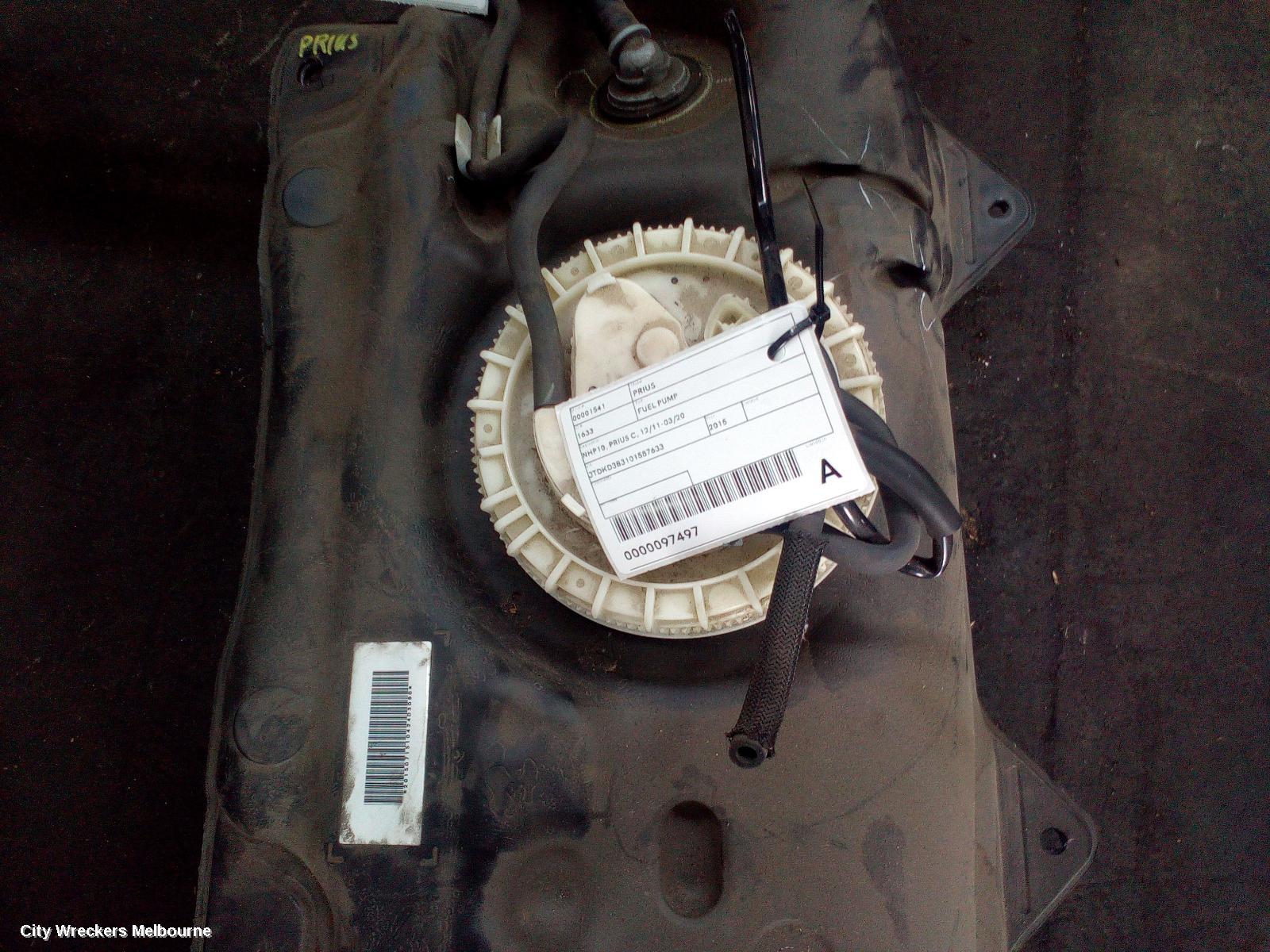 TOYOTA PRIUS FUEL PUMP, NHP10, PRIUS C, 12/2011 - 03/2020