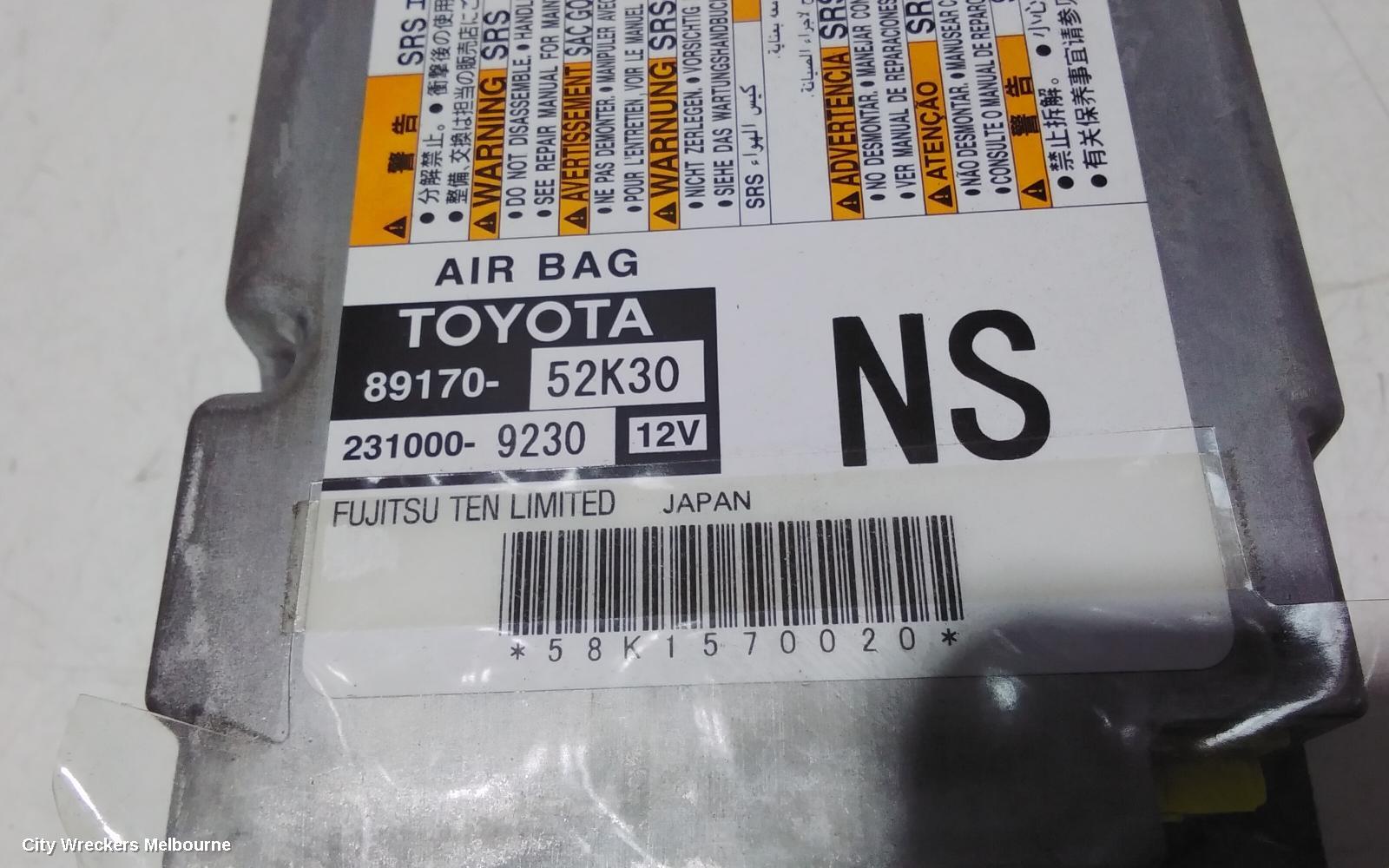 TOYOTA PRIUS AIRBAG MODULE/SENSOR, NHP10R, PRIUS C, MODULE, 02/2015 - 05/2017