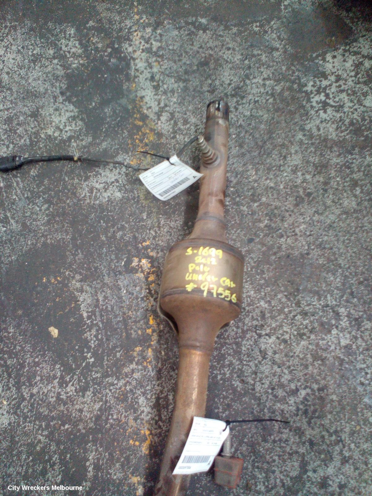 VOLKSWAGEN POLO CATALYTIC CONVERTER, UNDER CAR-CAT TYPE, 1.4, PETROL, CGGB CODE, 6R, 05/2010 - 05/2014