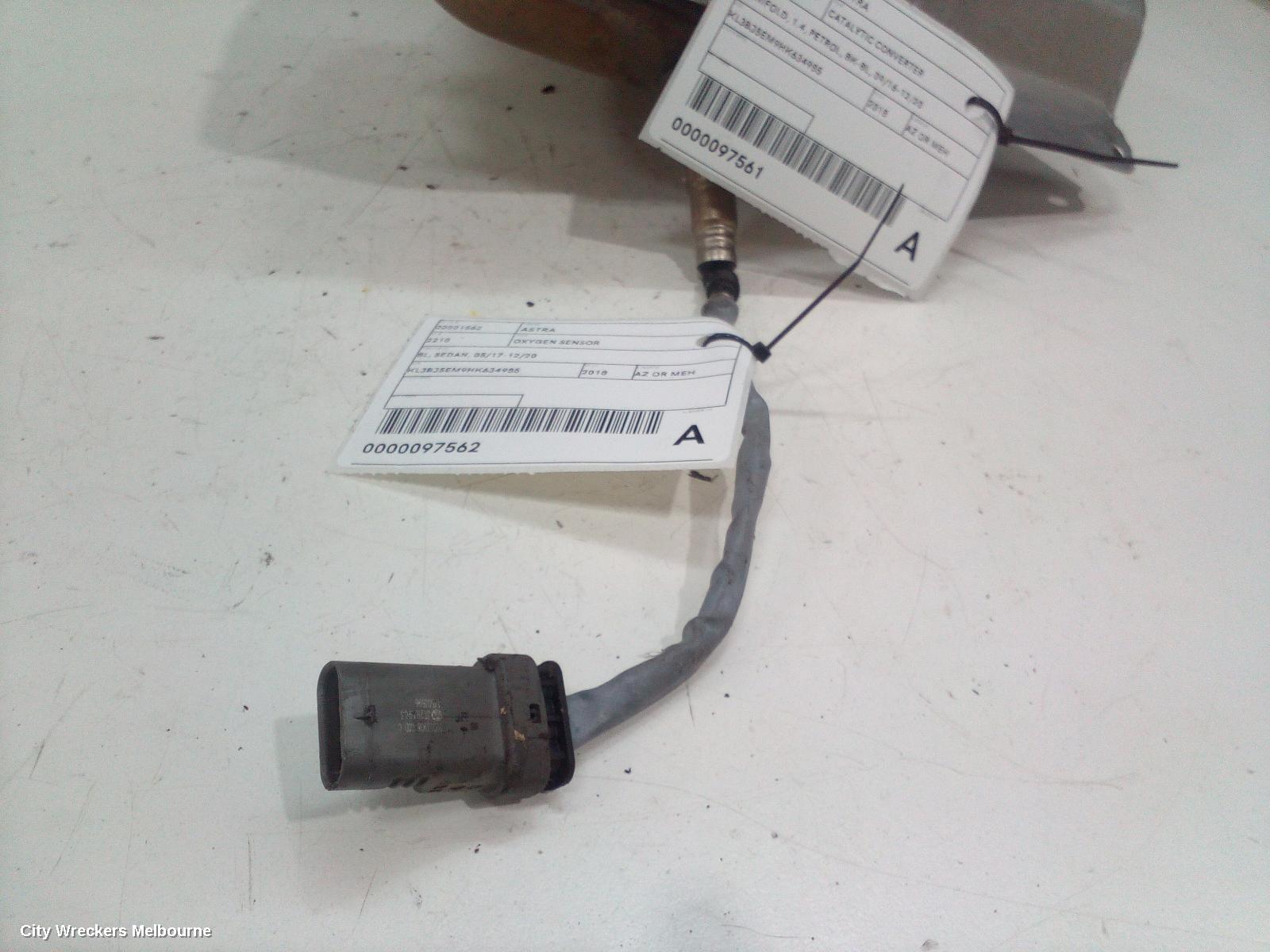 HOLDEN ASTRA OXYGEN SENSOR, BL, SEDAN, 05/2017 - 12/2020