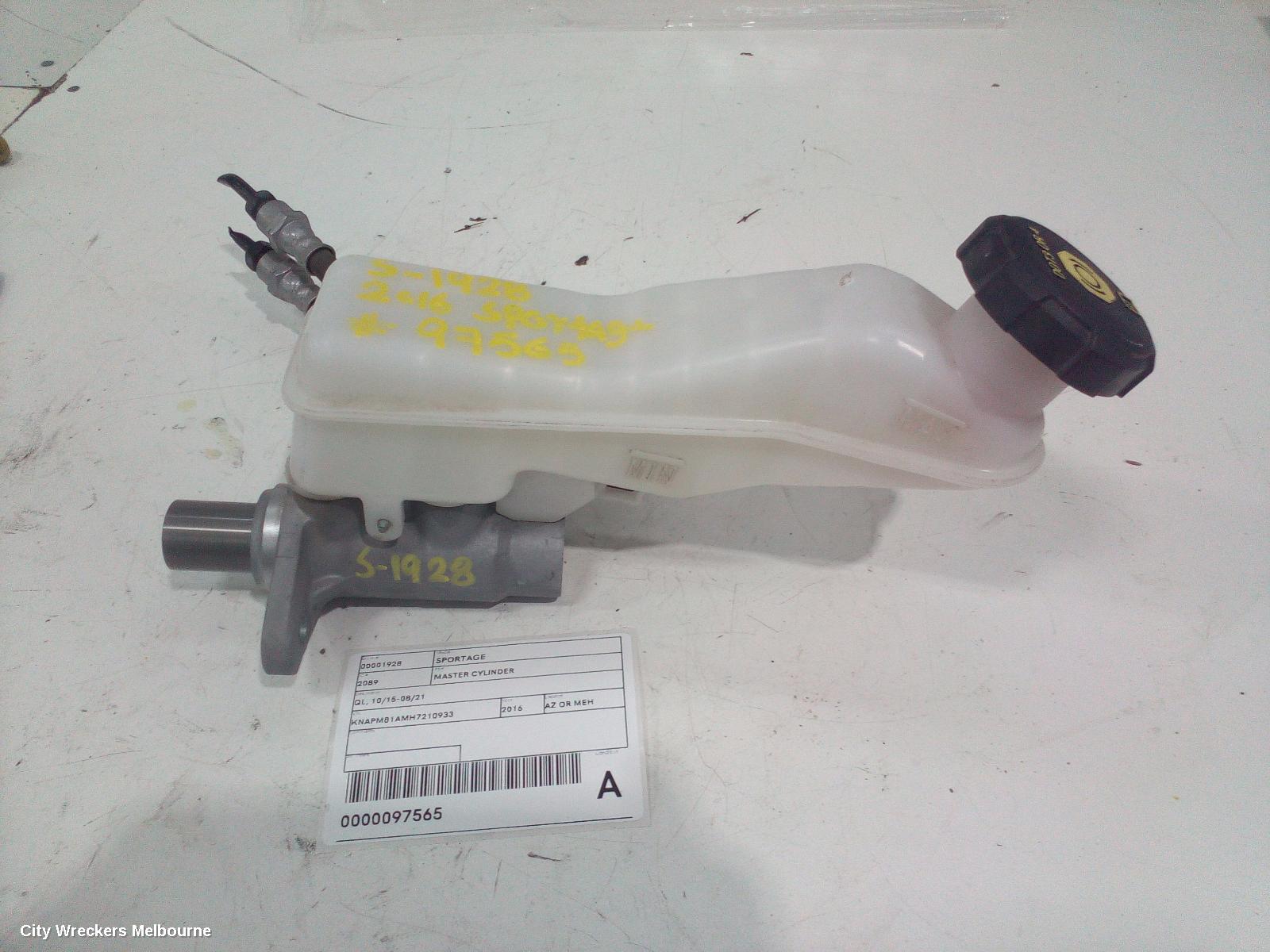 KIA SPORTAGE MASTER CYLINDER, QL, 10/2015 - 08/2021