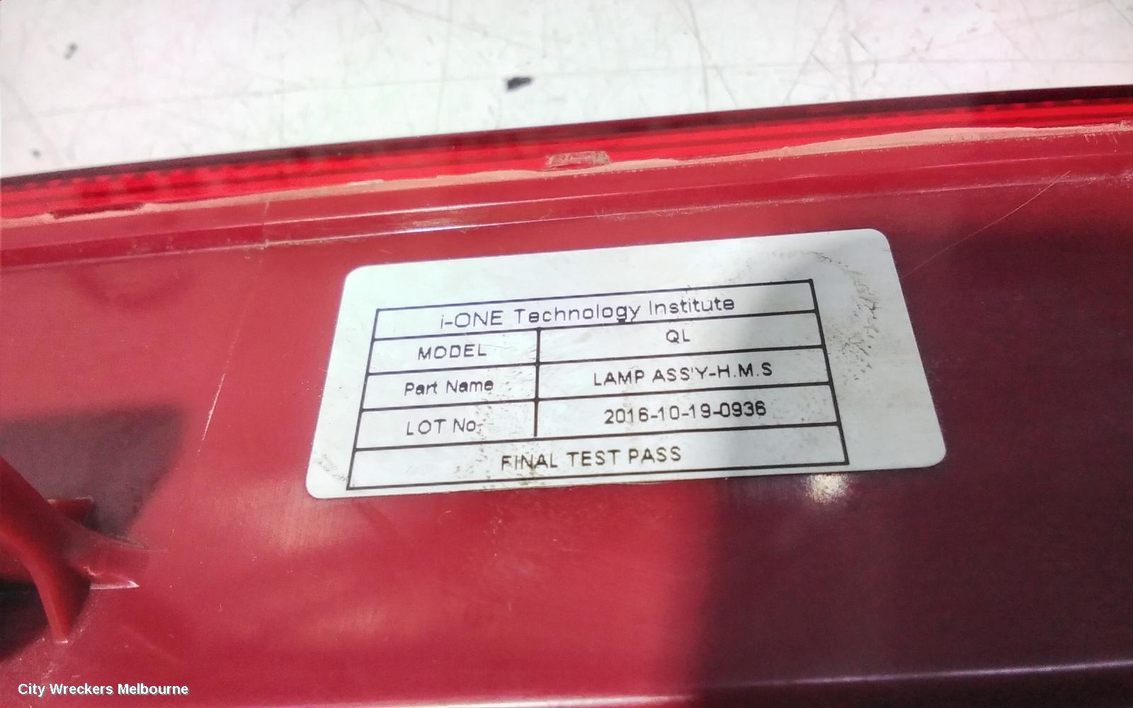 KIA SPORTAGE HIGH LEVEL STOPLIGHT, QL, 10/2015 - 08/2021