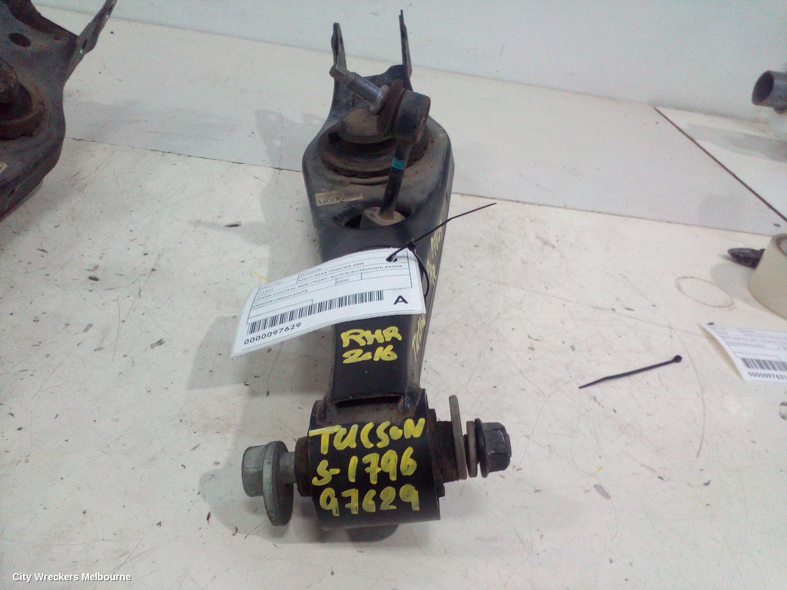 HYUNDAI TUCSON RIGHT REAR TRAILING ARM, LOWER CONTROL ARM-FRONT, ACTIVE/ELITE/HIGHLANDER, TL, 07/2015 - 01/2021
