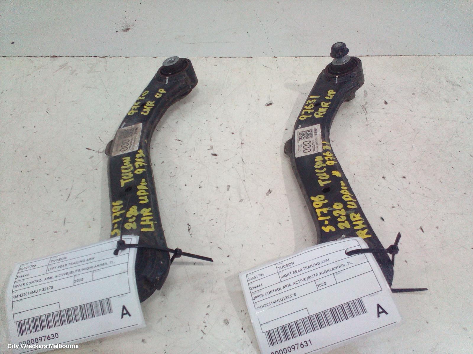 HYUNDAI TUCSON RIGHT REAR TRAILING ARM, UPPER CONTROL ARM, ACTIVE/ELITE/HIGHLANDER, TL, 07/2015 - 01/2021