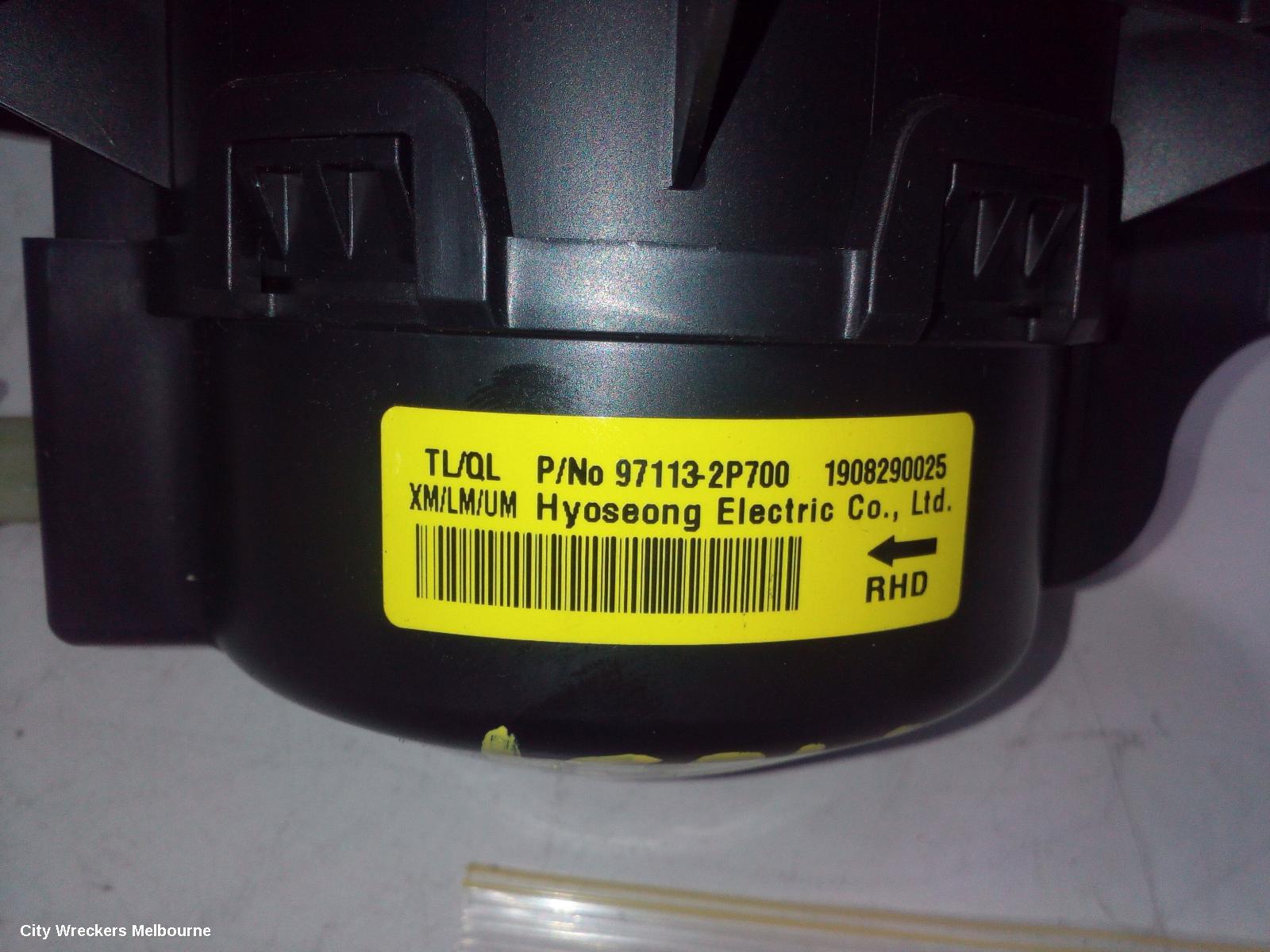 HYUNDAI TUCSON HEATER FAN MOTOR, TL, NON CLIMATE CONTROL TYPE, 07/2015 - 01/2021