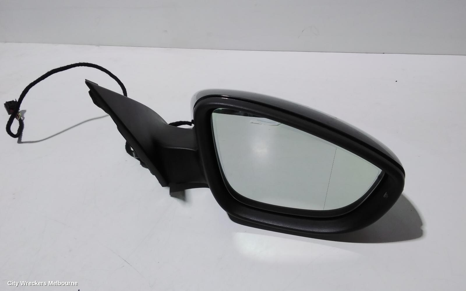 VOLKSWAGEN PASSAT RIGHT DOOR MIRROR, 3C/MK6 B7, MANUAL FOLD, NON LANE CHANGE ASSIST TYPE (6XU/7Y0), 09/2010 - 05/2015