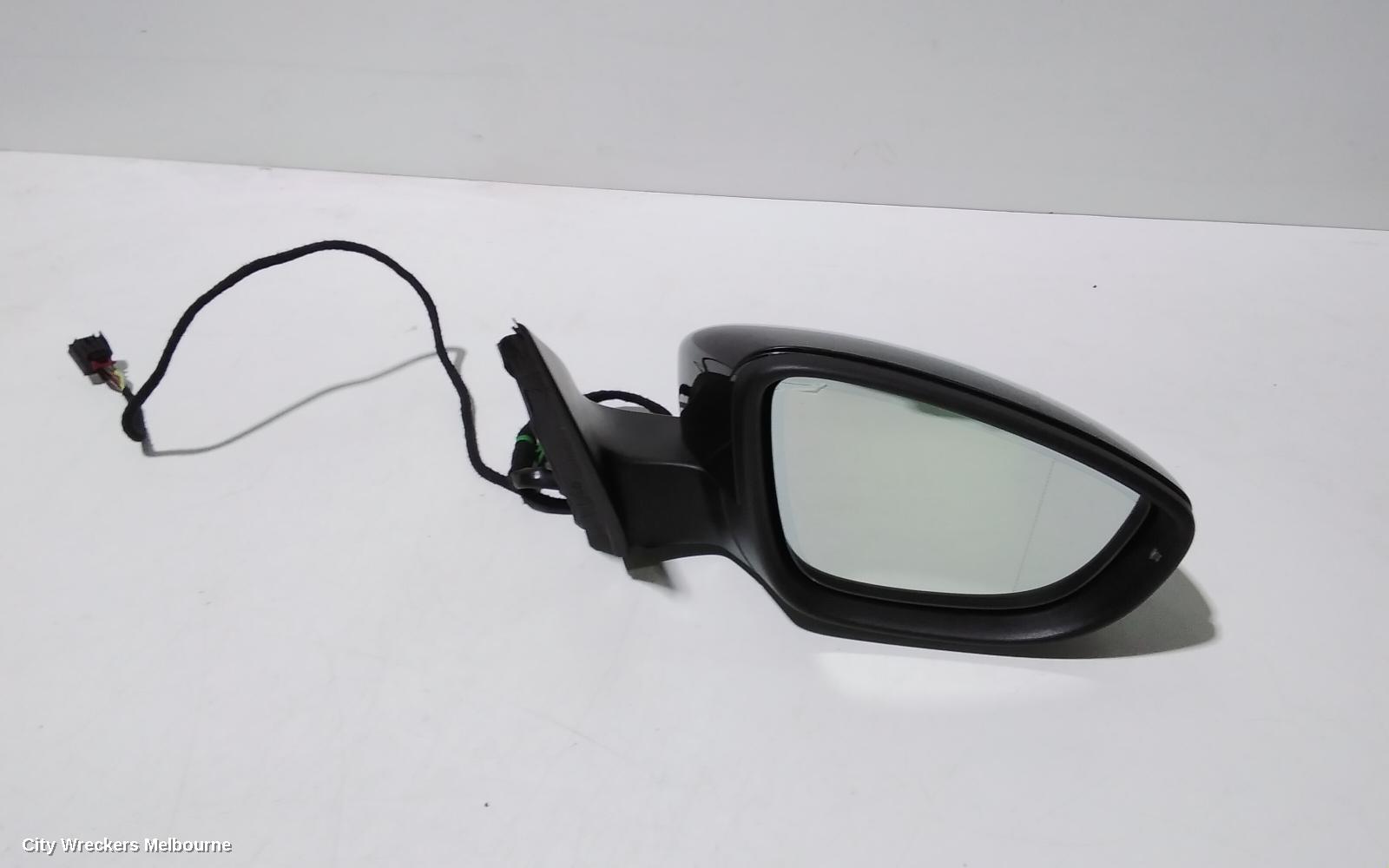 VOLKSWAGEN PASSAT RIGHT DOOR MIRROR, 3C/MK6 B7, MANUAL FOLD, NON LANE CHANGE ASSIST TYPE (6XU/7Y0), 09/2010 - 05/2015