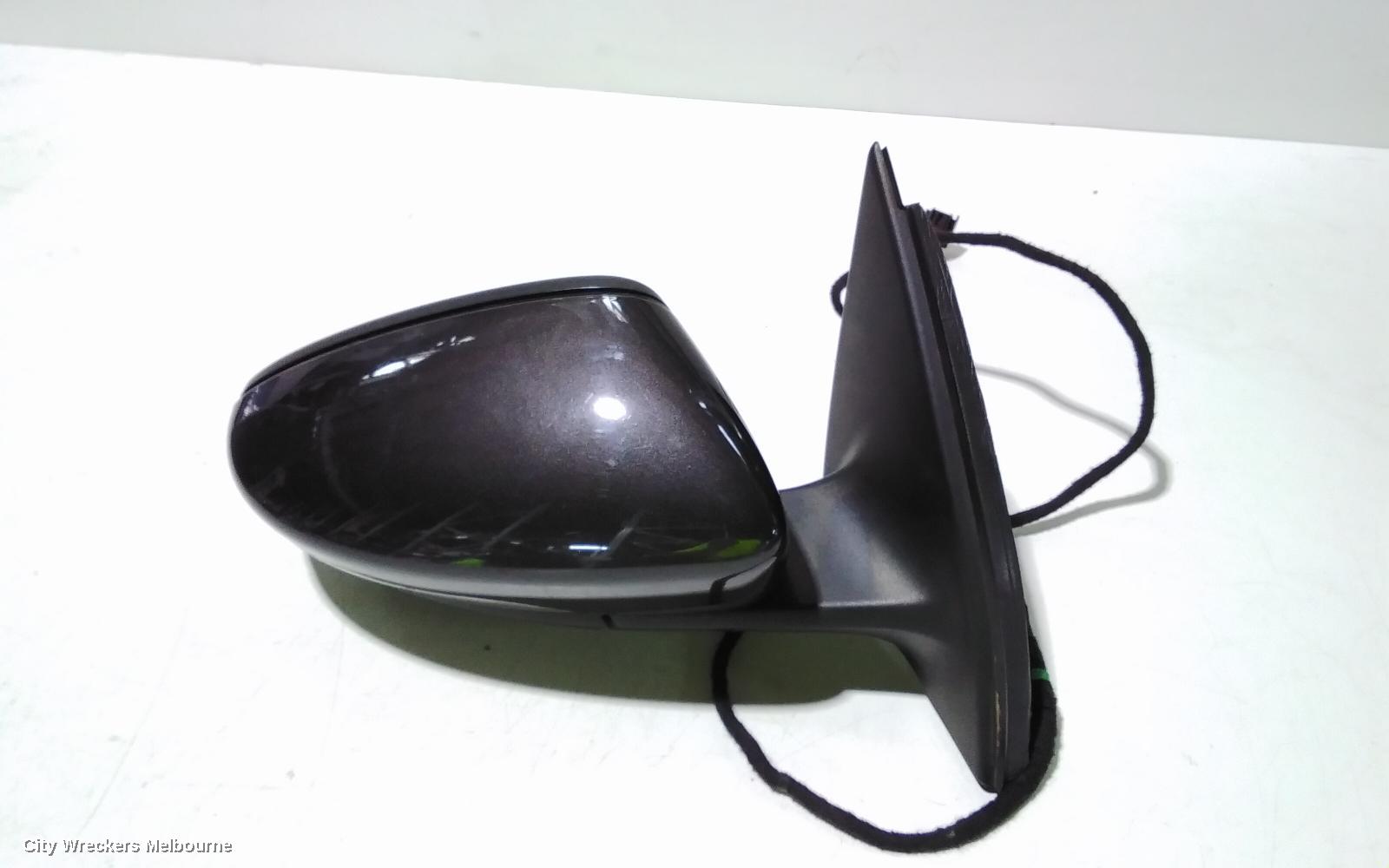 VOLKSWAGEN PASSAT RIGHT DOOR MIRROR, 3C/MK6 B7, MANUAL FOLD, NON LANE CHANGE ASSIST TYPE (6XU/7Y0), 09/2010 - 05/2015