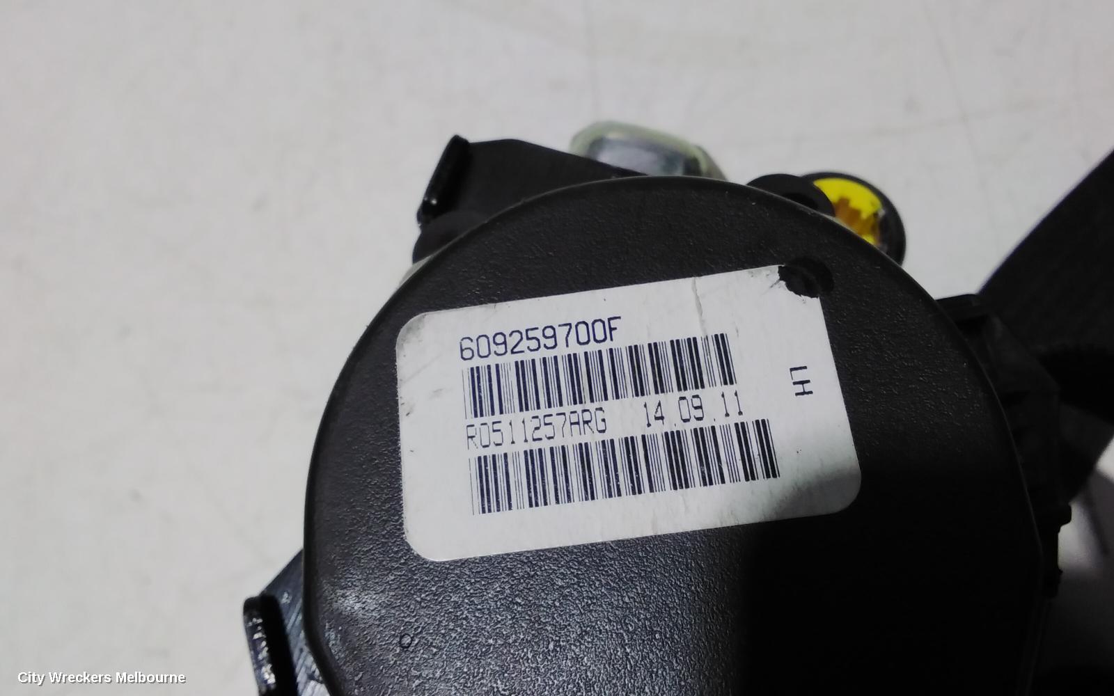 DODGE CALIBER SEATBELT/STALK, RH FRONT, SEAT BELT ONLY, PM, 04/2009 - 12/2012