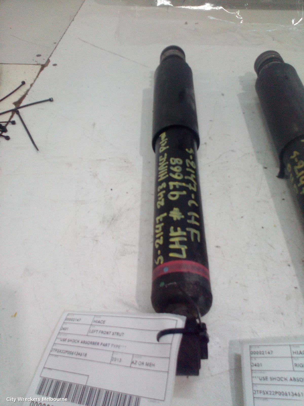 TOYOTA HIACE LEFT FRONT STRUT, ***USE SHOCK ABSORBER PART TYPE***