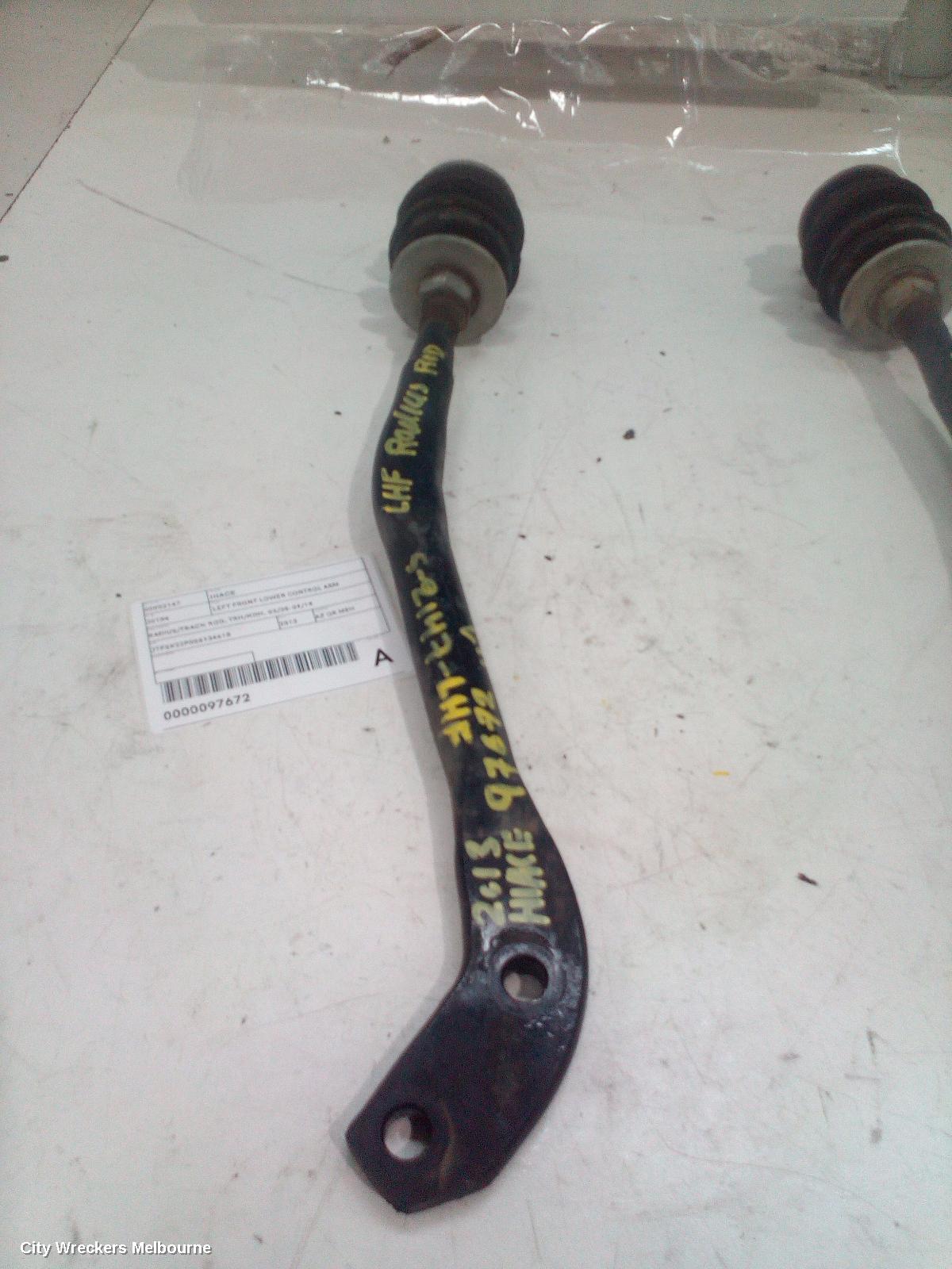 TOYOTA HIACE LEFT FRONT LOWER CONTROL ARM, RADIUS/TRACK ROD, TRH/KDH, 03/2005 - 04/2019