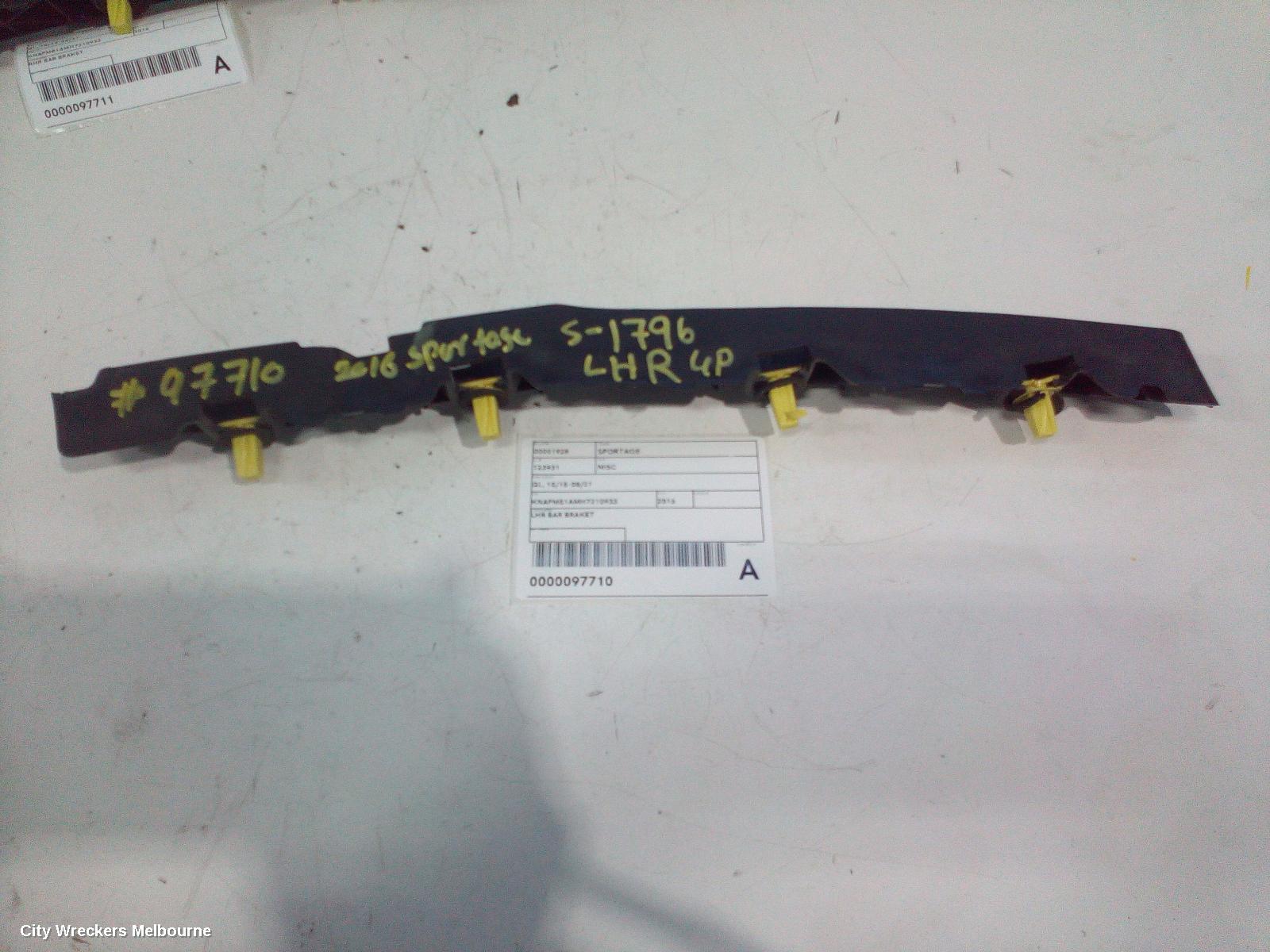 KIA SPORTAGE, QL, 10/2015 - 08/2021, LHR BAR BRAKET: 97710