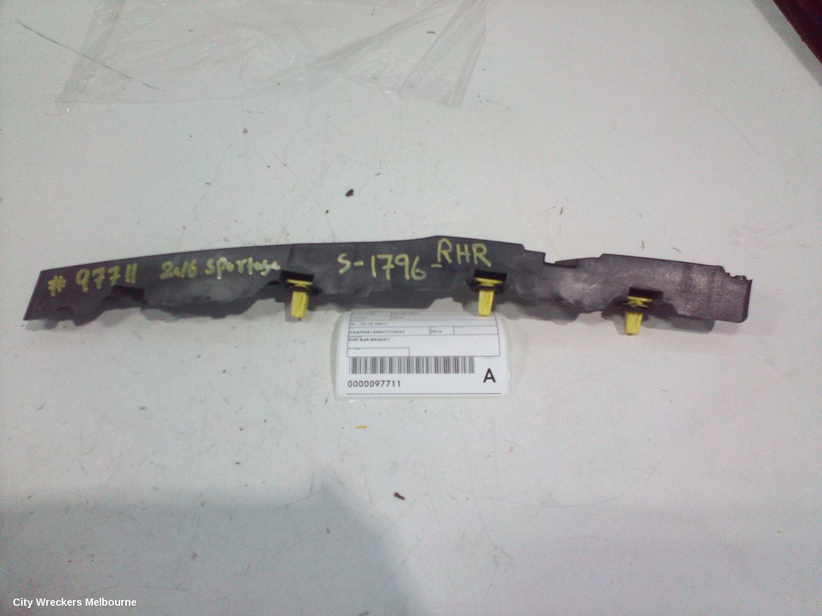 KIA SPORTAGE, QL, 10/2015 - 08/2021, RHR BAR BRAKET: 97711