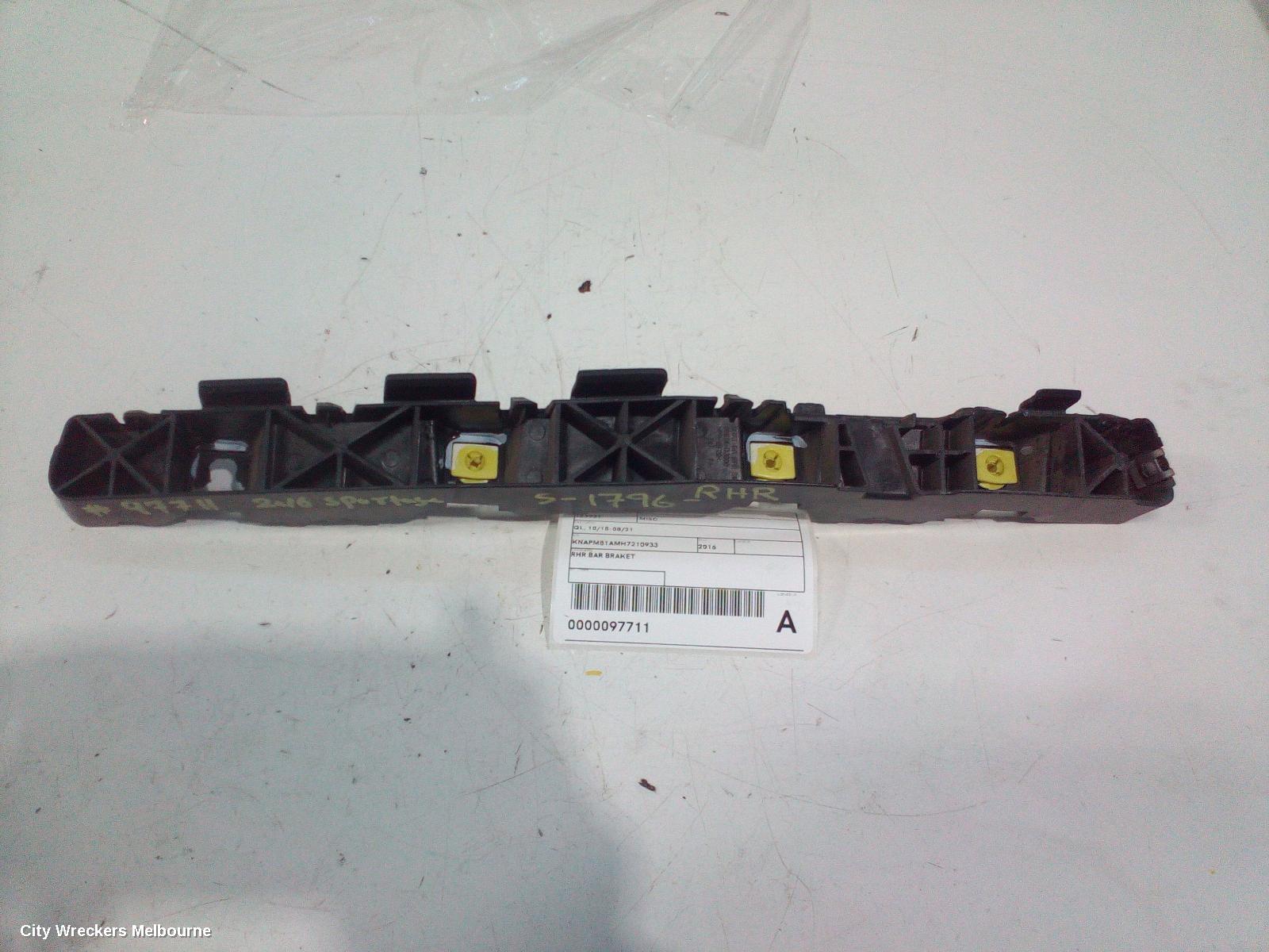 KIA SPORTAGE, QL, 10/2015 - 08/2021, RHR BAR BRAKET: 97711
