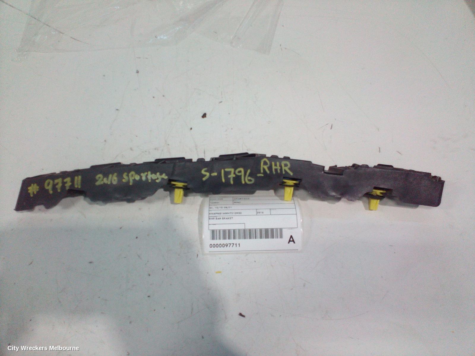 KIA SPORTAGE, QL, 10/2015 - 08/2021, RHR BAR BRAKET: 97711