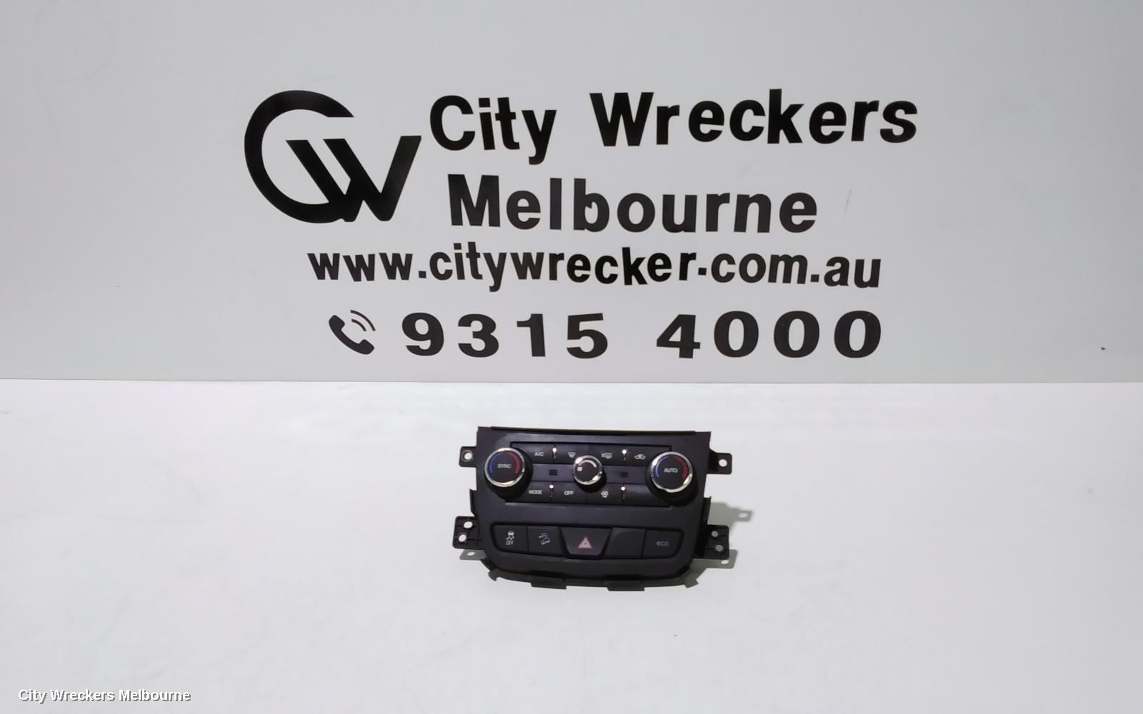 HOLDEN CAPTIVA HEATER/AC CONTROLS, DUAL ZONE CLIMATE CONTROL TYPE ONLY, NON PARK ASSIST/NON REAR A/C BUTTON TYPE, CG, 01/2014 - 06/2018