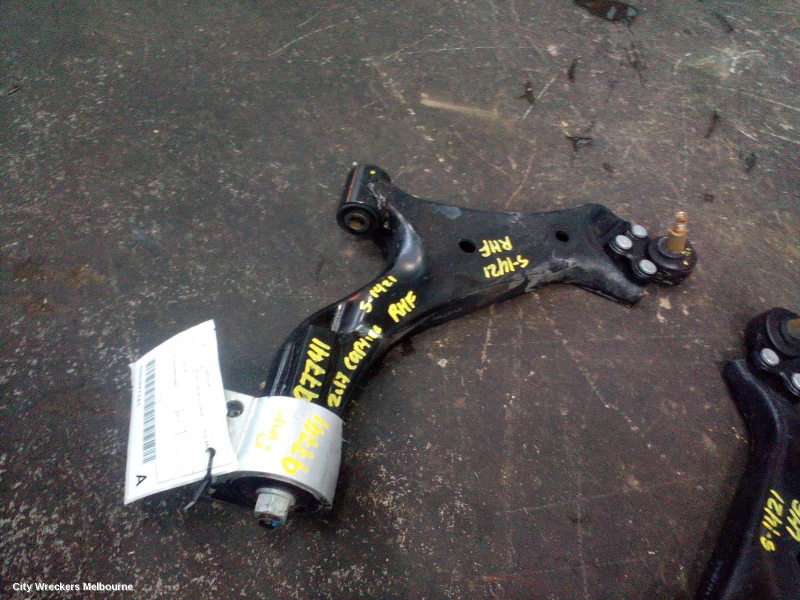 HOLDEN CAPTIVA RIGHT FRONT LOWER CONTROL ARM, CG, 01/2011 - 06/2018